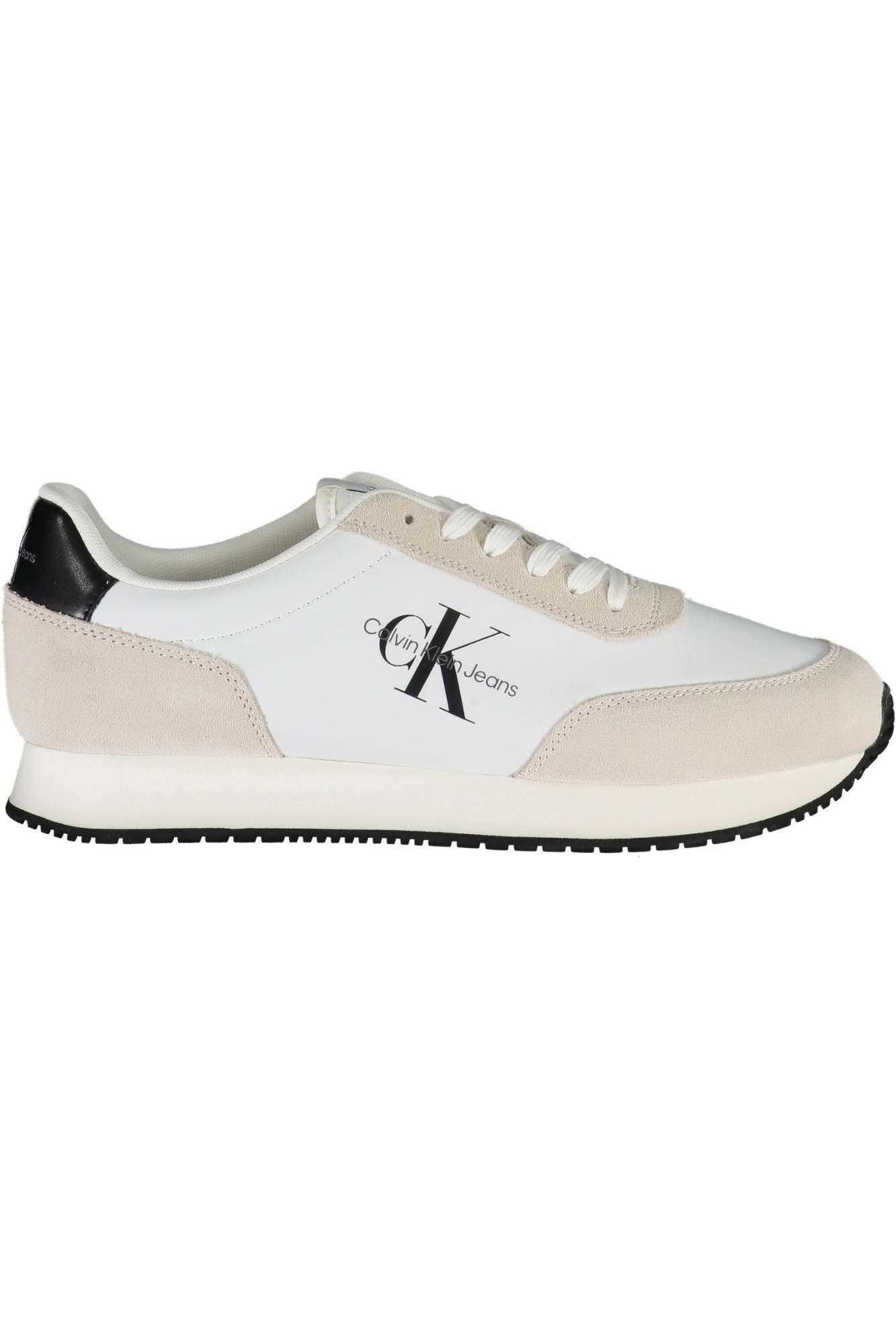 YM0YM00746_6DAD77B_BIANCOYAF – Moderner Herrensportschuh in Weiß mit Kontrastdetails und Aufdruck – Größe: 40, 44, 45, 42, 43 – Farbe: Bianco