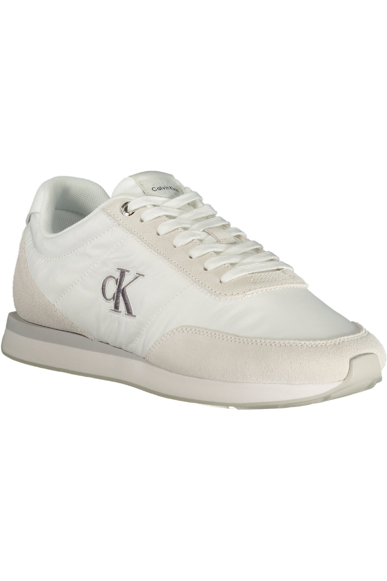 YM0YM01361_BI0K4 – Herren-Sportschuh weiß mit grauen Details & recyceltem Material – Größe: 40, 41, 42, 43, 44, 45, 46 – Farbe: Bianco