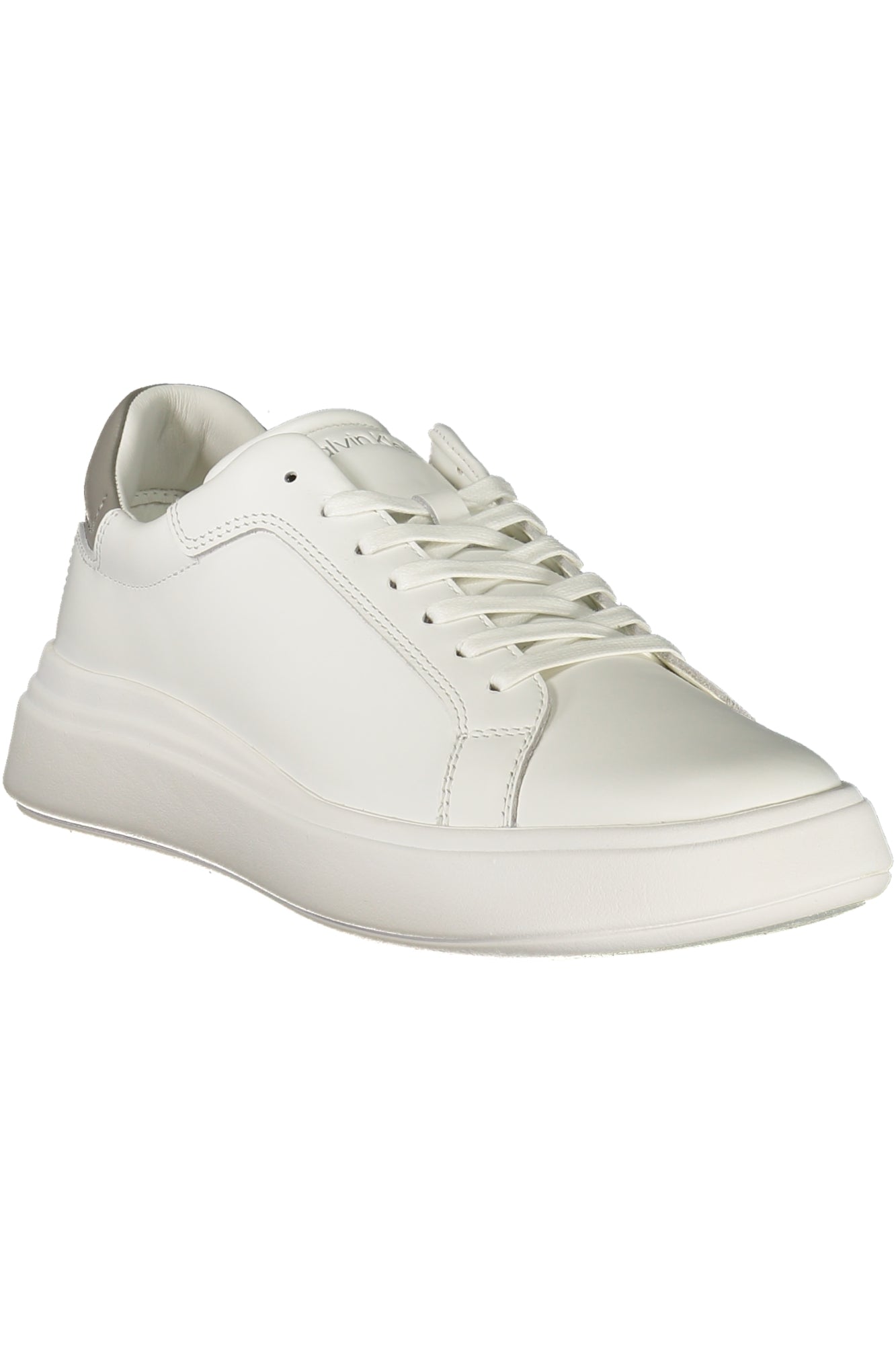 HM0HM01016_BI0LH – Weiße Herren-Sneaker mit grauen Details und herausnehmbarem Fußbett – Größe: 40, 41, 42, 43, 44, 45, 46 – Farbe: Bianco
