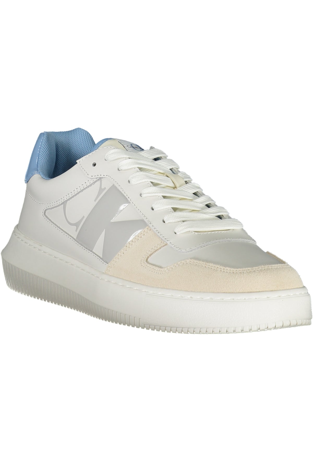 YM0YM00897_BI0LG – Herren Sportschuh Weiß mit Kontrasten & Logo - Nachhaltig & Stilvoll – Größe: 40, 41, 42, 43, 44, 45 – Farbe: Bianco