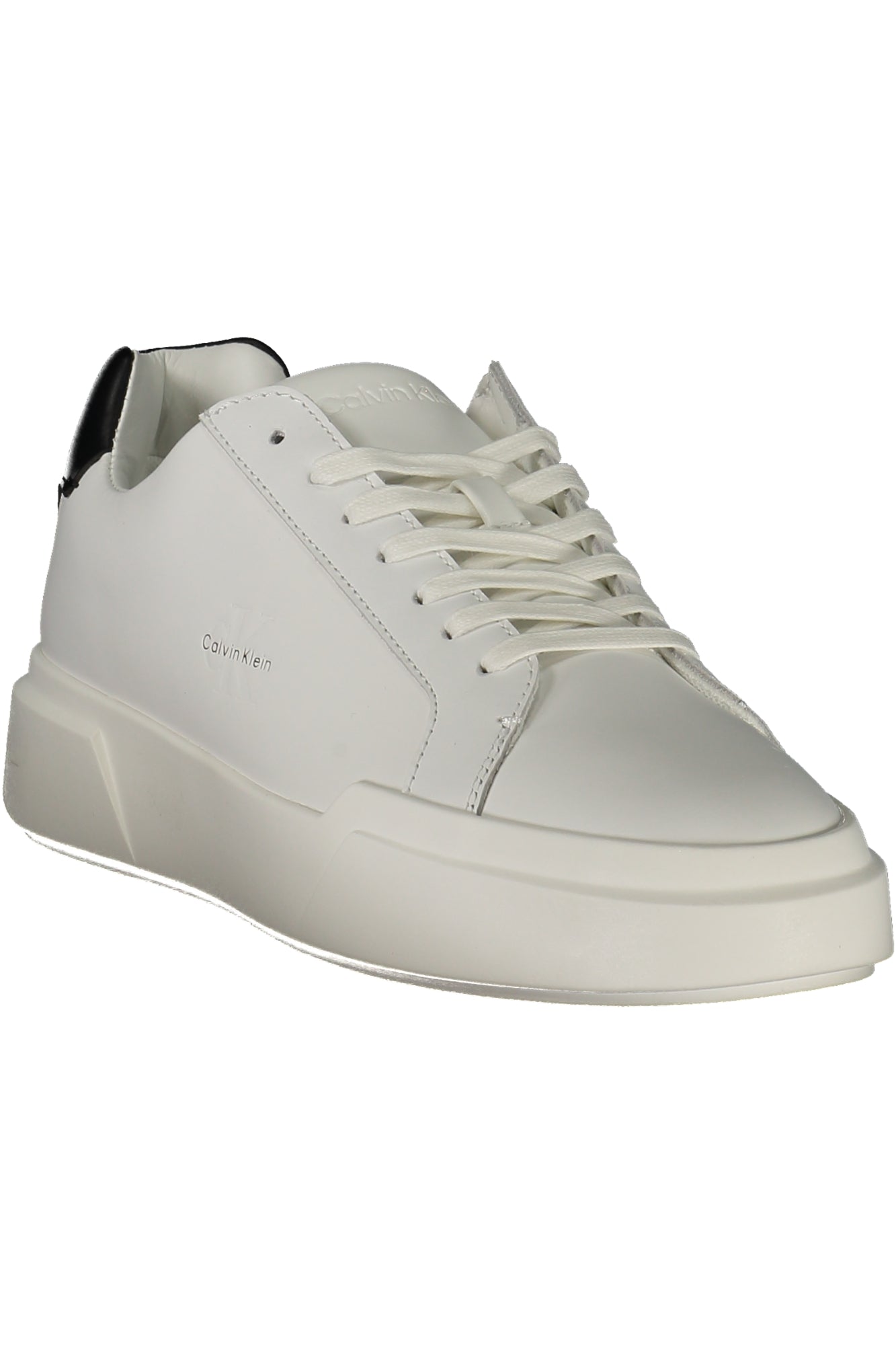 YM0YM01344_BI01W – Moderner Herrensneaker in Weiß mit Schwarzdetails und Komfortfußbett – Größe: 40, 41, 42, 43, 44, 45 – Farbe: Bianco