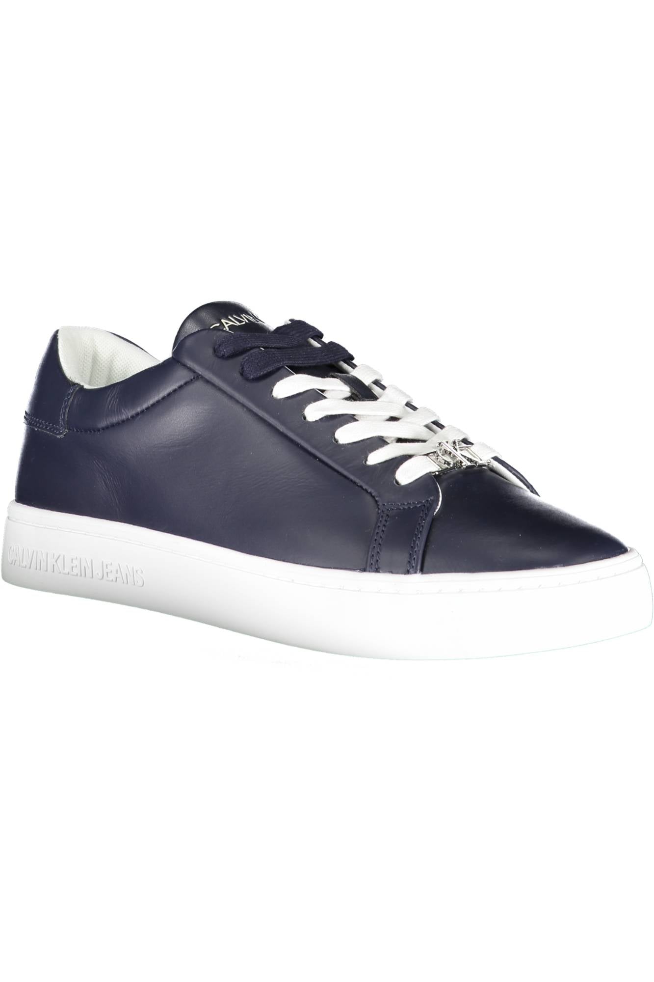 YM0YM00084_BLU_CHW – Herren Blauer Sportschuh mit Kontrasten und Logo-Details für Style – Größe: 44 – Farbe: Blu