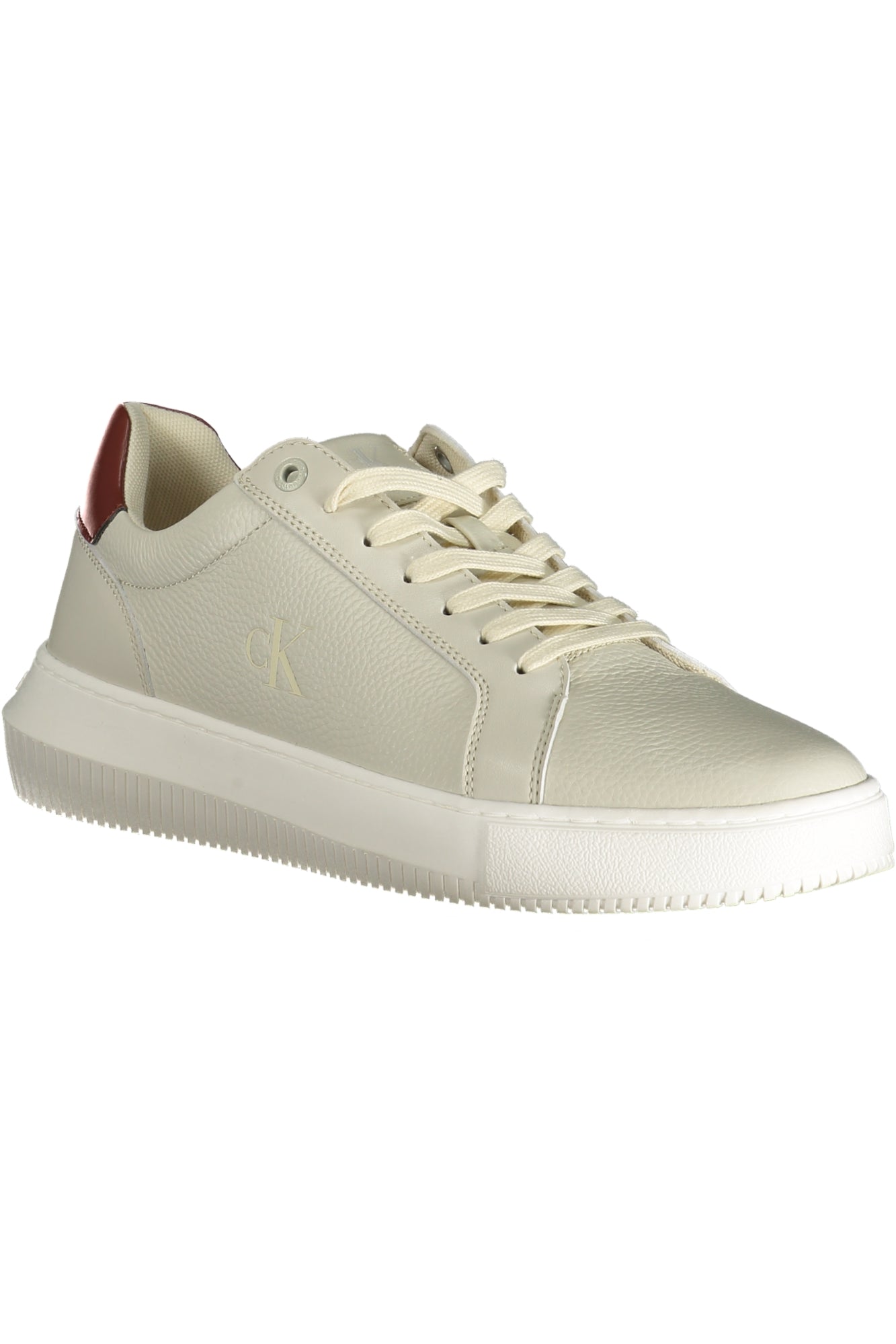 YM0YM01198_GRCJH – Grauer Herrensneaker mit Kontrastdetails und herausnehmbarem Fußbett – Größe: 40, 41, 42, 43, 44, 45 – Farbe: Grigio