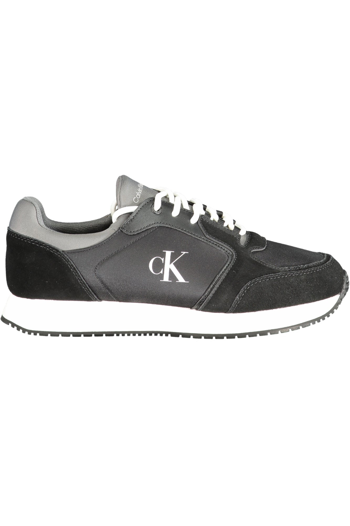 YM0YM01152_NE0GP – Eleganter Herrensportschuh Schwarz mit Kontrasten und Logo-Print – Größe: 40, 41, 42, 43, 44, 45, 46 – Farbe: Nero