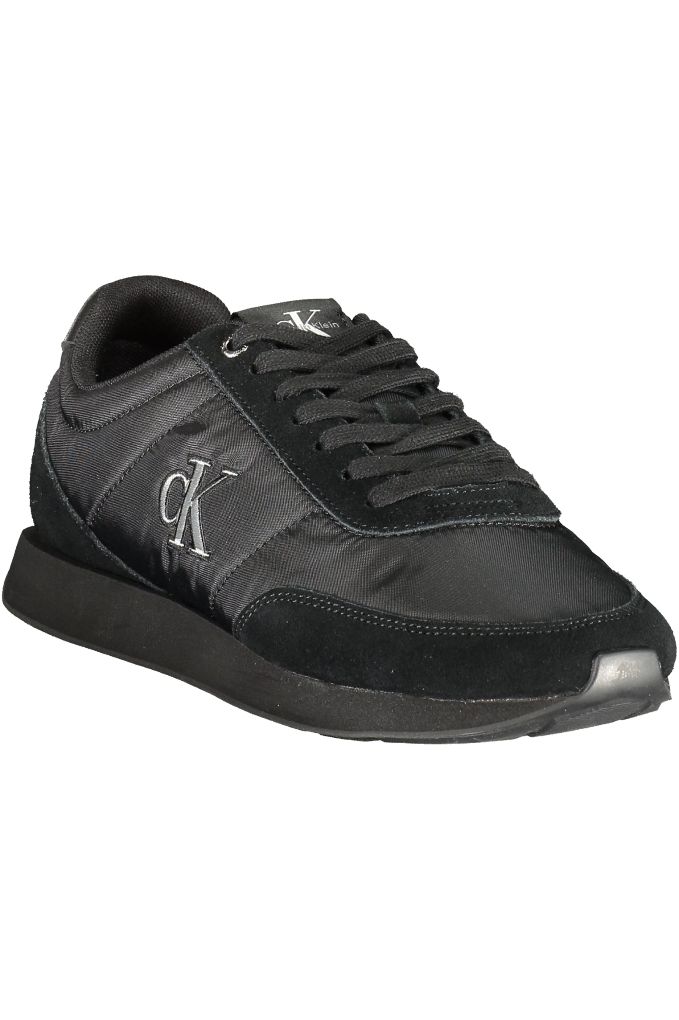 YM0YM01361_NE0GJ – Stylischer schwarzer Herrensneaker mit Kontrastdetails aus Recyclingmaterial – Größe: 44 – Farbe: Nero