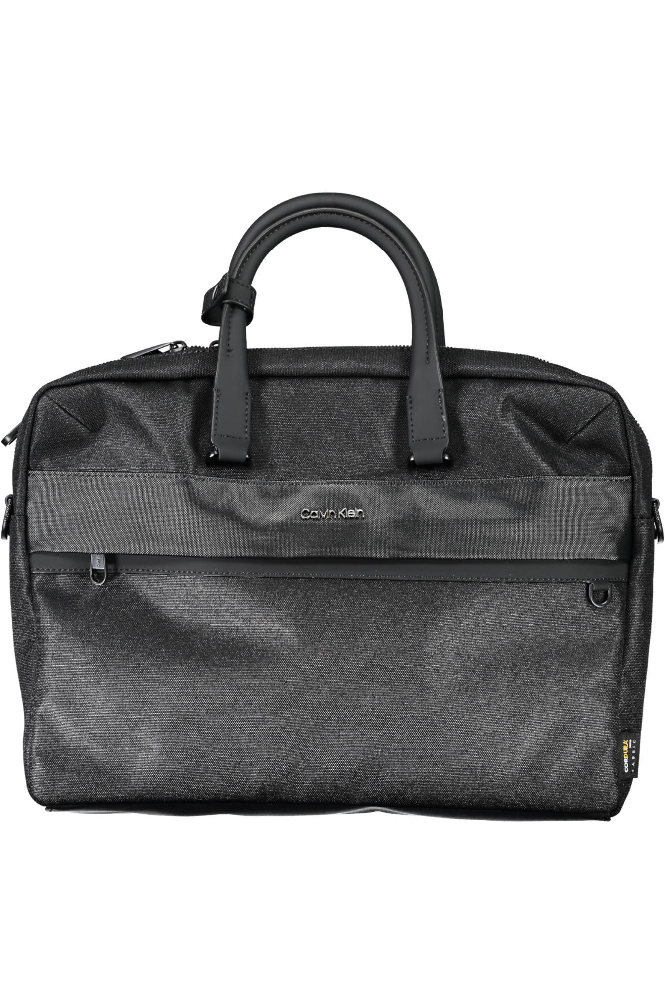 K50K509587_NERO_BAX – Elegante schwarze Herrentasche aus recyceltem Material mit Laptopfach. – Größe: UNI – Farbe: Nero
