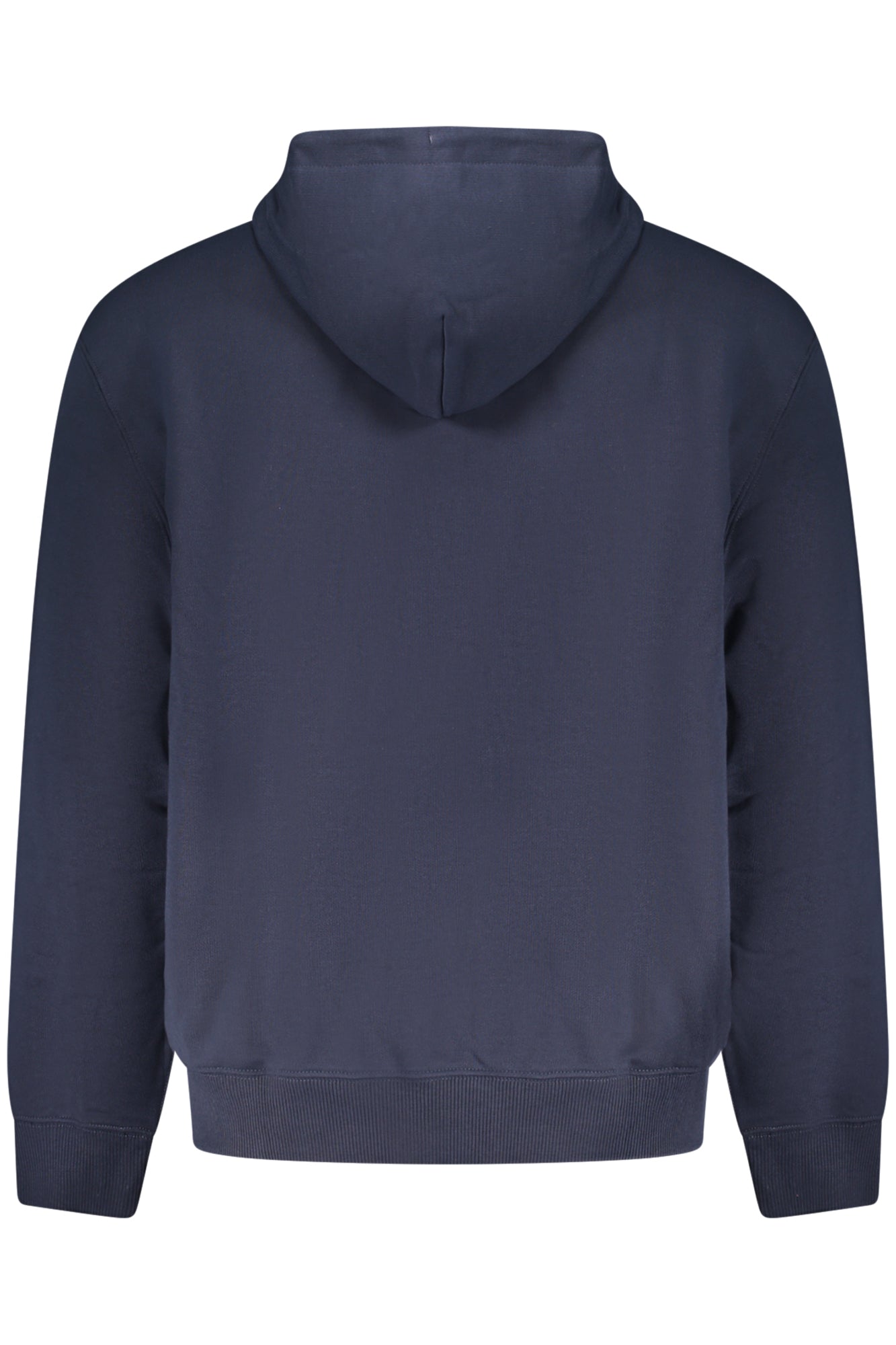 LV04RD240G_BLCEF – Herren-Kapuzen-Sweatshirt Blau mit Stickerei und Reißverschluss – Größe: S, M, L, XL, 2XL – Farbe: Blu