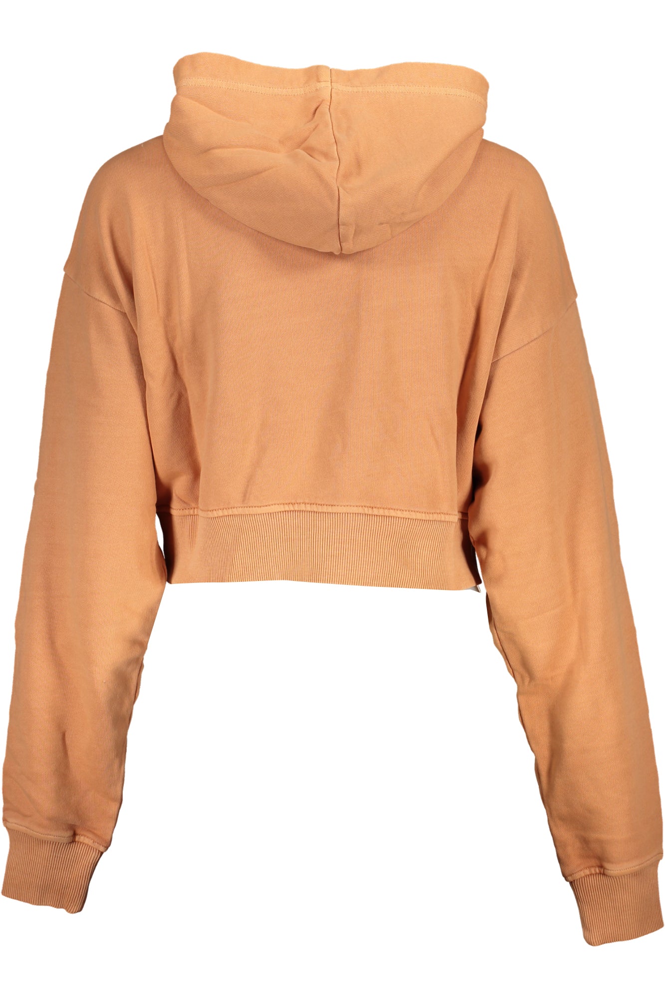 J20J221934_ARSEC – Stylischer Damenpullover mit Kapuze in Orange – Gebürstet & Bestickt – Größe: S, XS – Farbe: Arancione