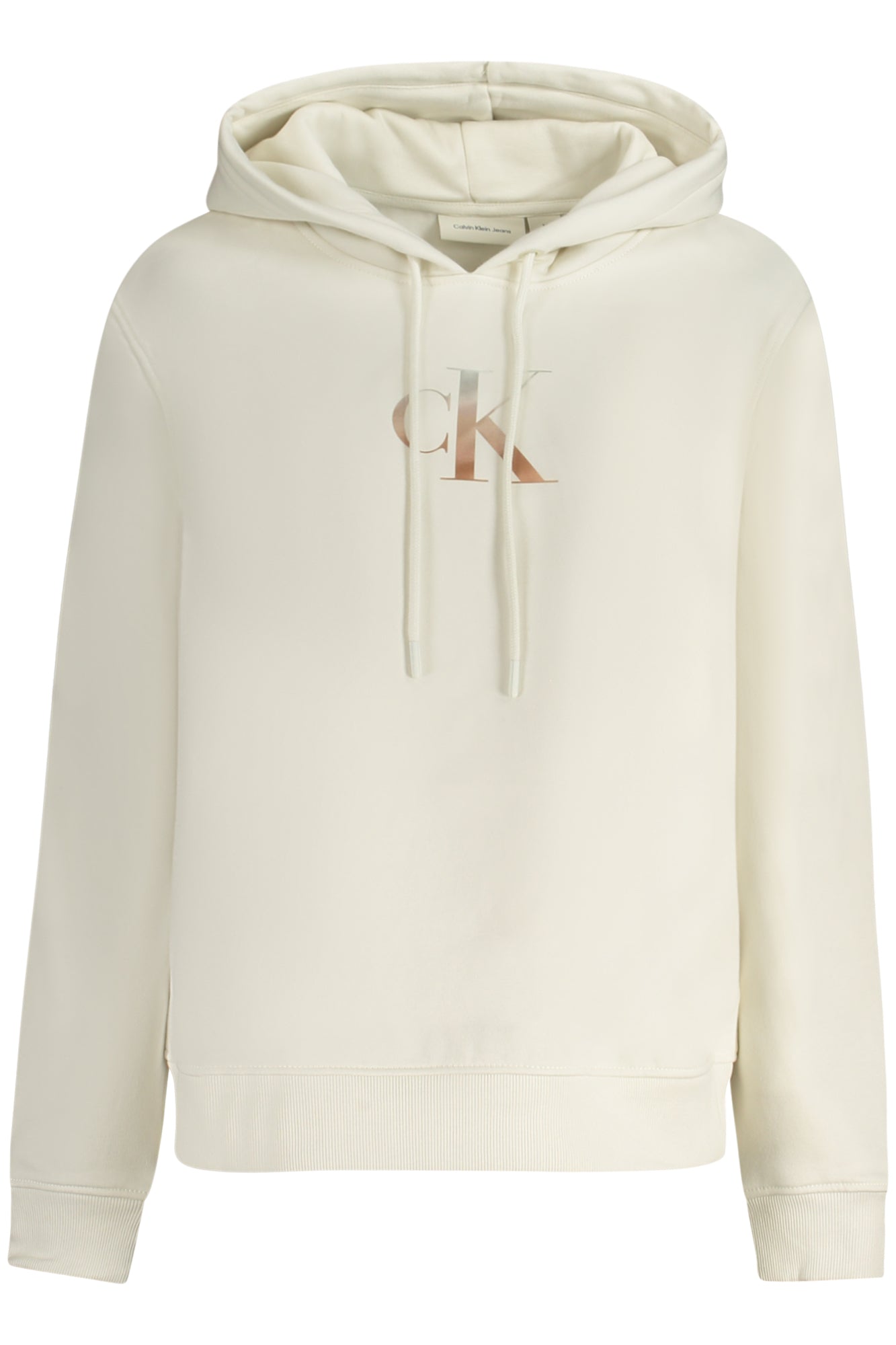 J20J224721_BIYBI – CALVIN KLEIN FELPA SENZA ZIP DONNA BIANCO – Größe: XS, S, M, L, XL – Farbe: Bianco