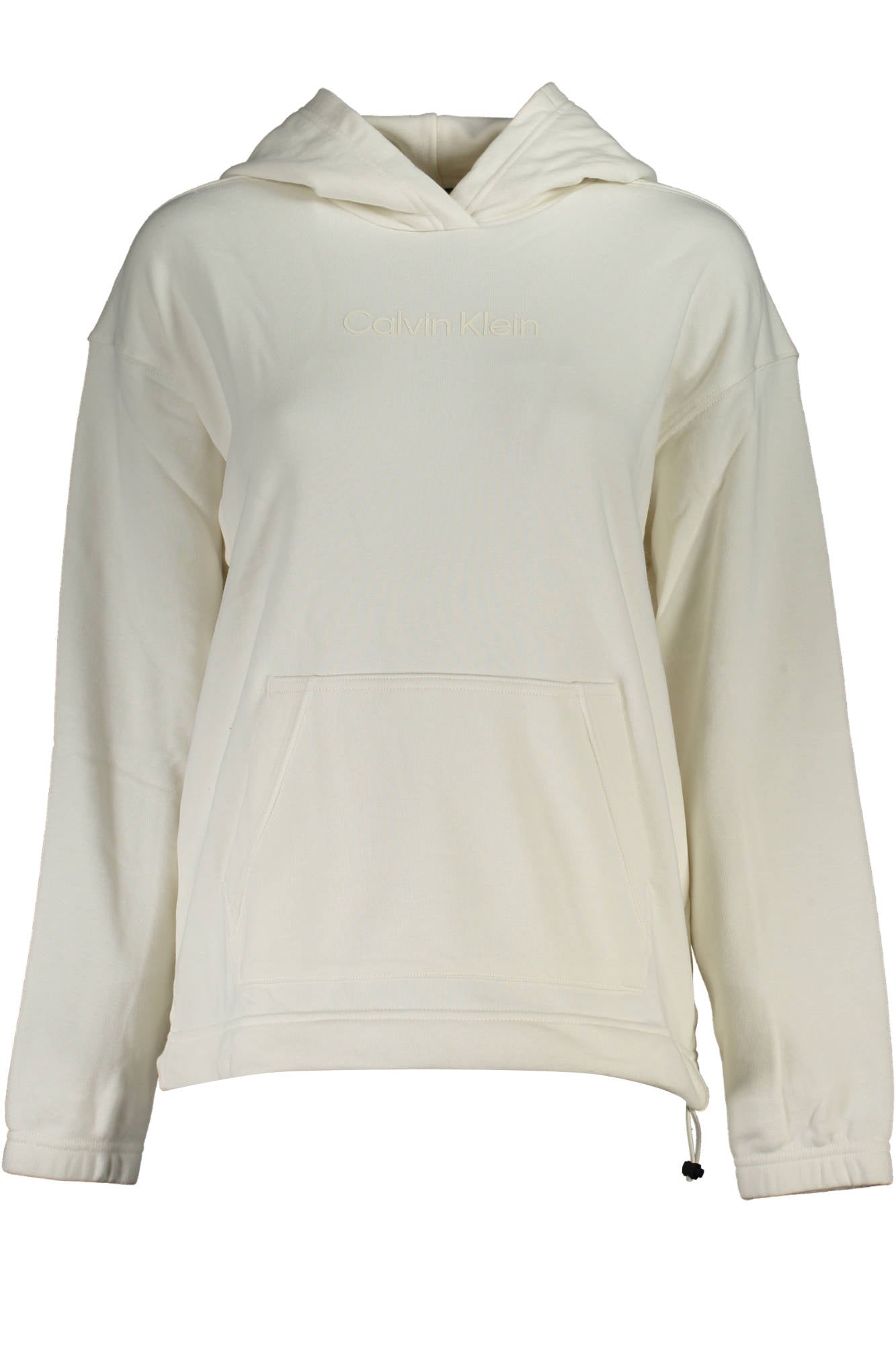 00GWS3W300_BIANCO_YBI – Moderner Damenpullover: Weißes Langarm-Sweatshirt mit Kapuze – Größe: XS, S, M, L, XL – Farbe: Bianco