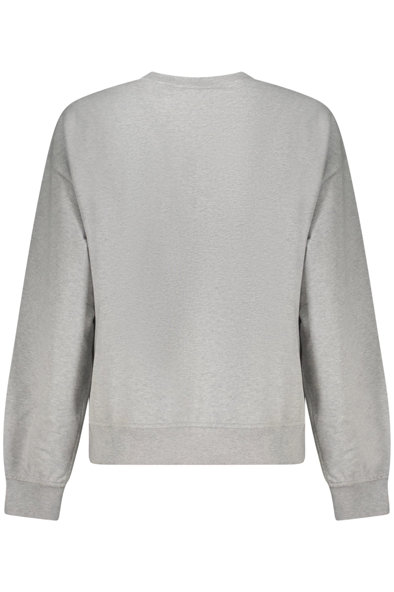 LV047B234G_GRP79 – Moderner Damenpullover aus regenerativer Baumwolle mit Stickerei – Größe: XS, S, M, L, XL – Farbe: Grigio