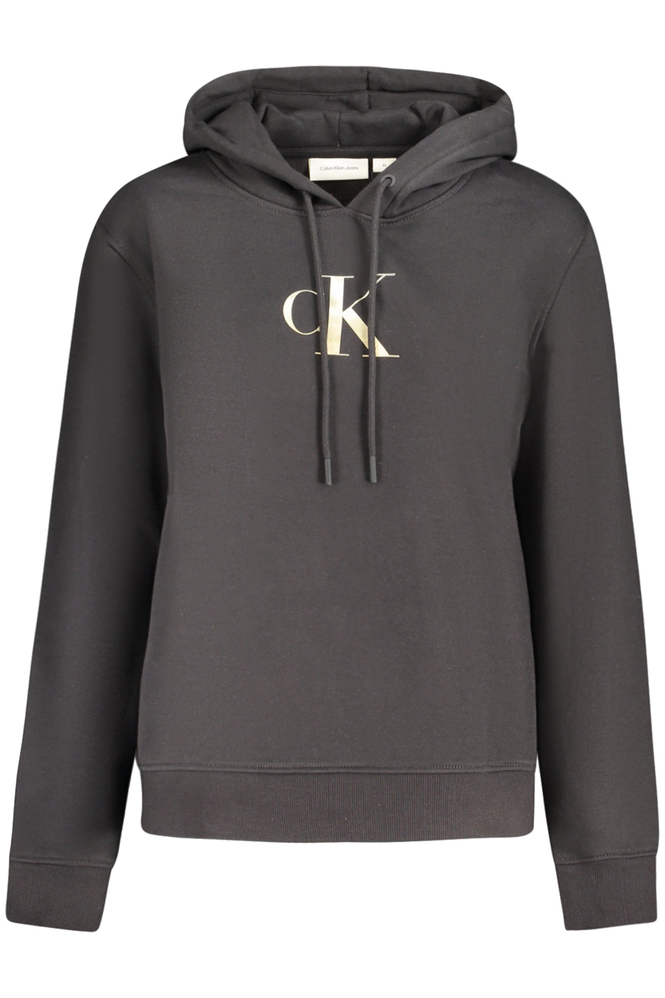 J20J224721_NEBEH – Damen Hoodie Schwarz - Gefüttertes Langarmsweatshirt mit Print, Bio-Baumwolle – Größe: XS, S, M, L, XL – Farbe: Nero