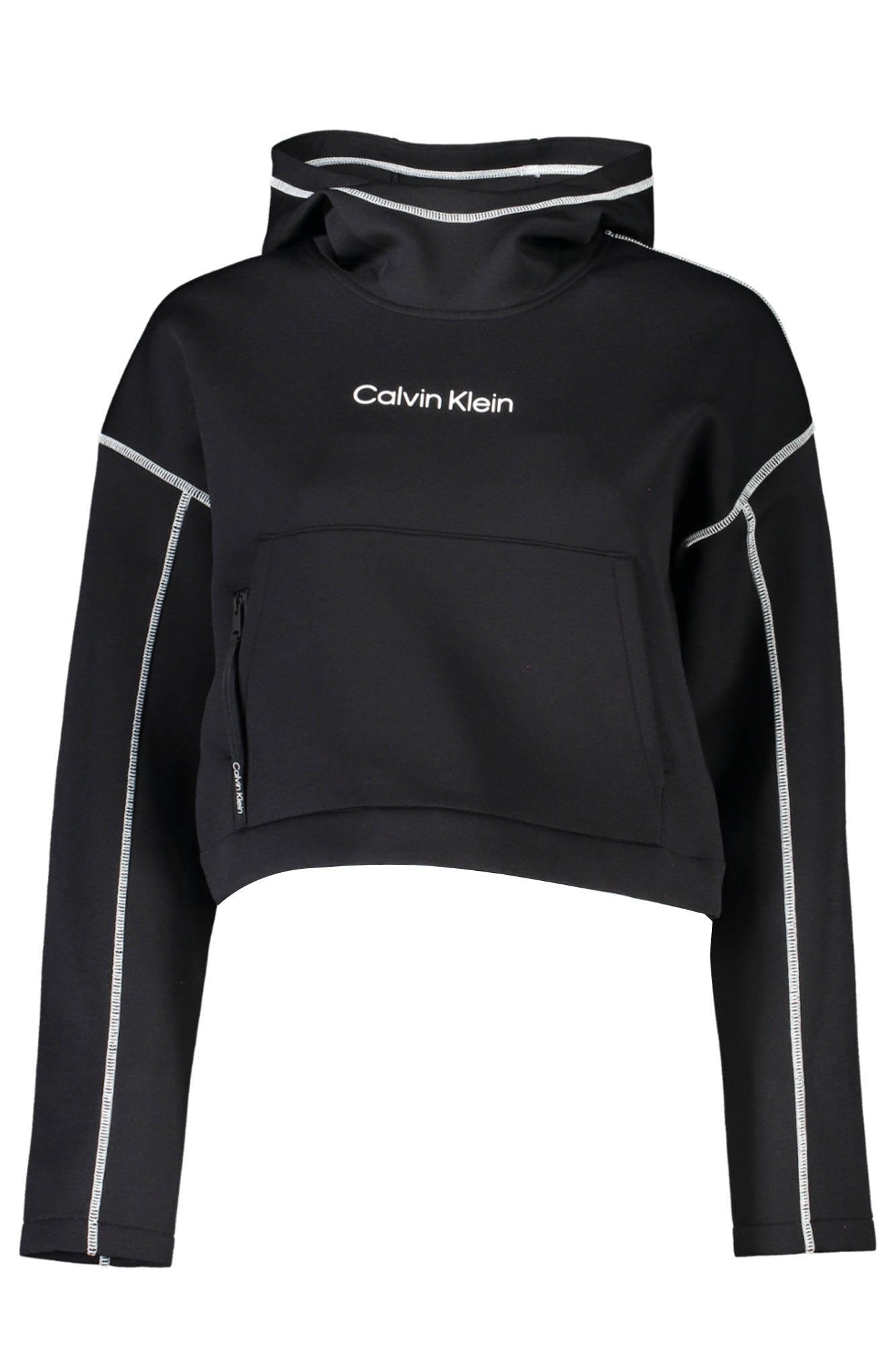 00GWF3W325_18907AD_NEROBAE – CALVIN KLEIN FELPA SENZA ZIP DONNA NERO – Größe: L, XL – Farbe: Nero