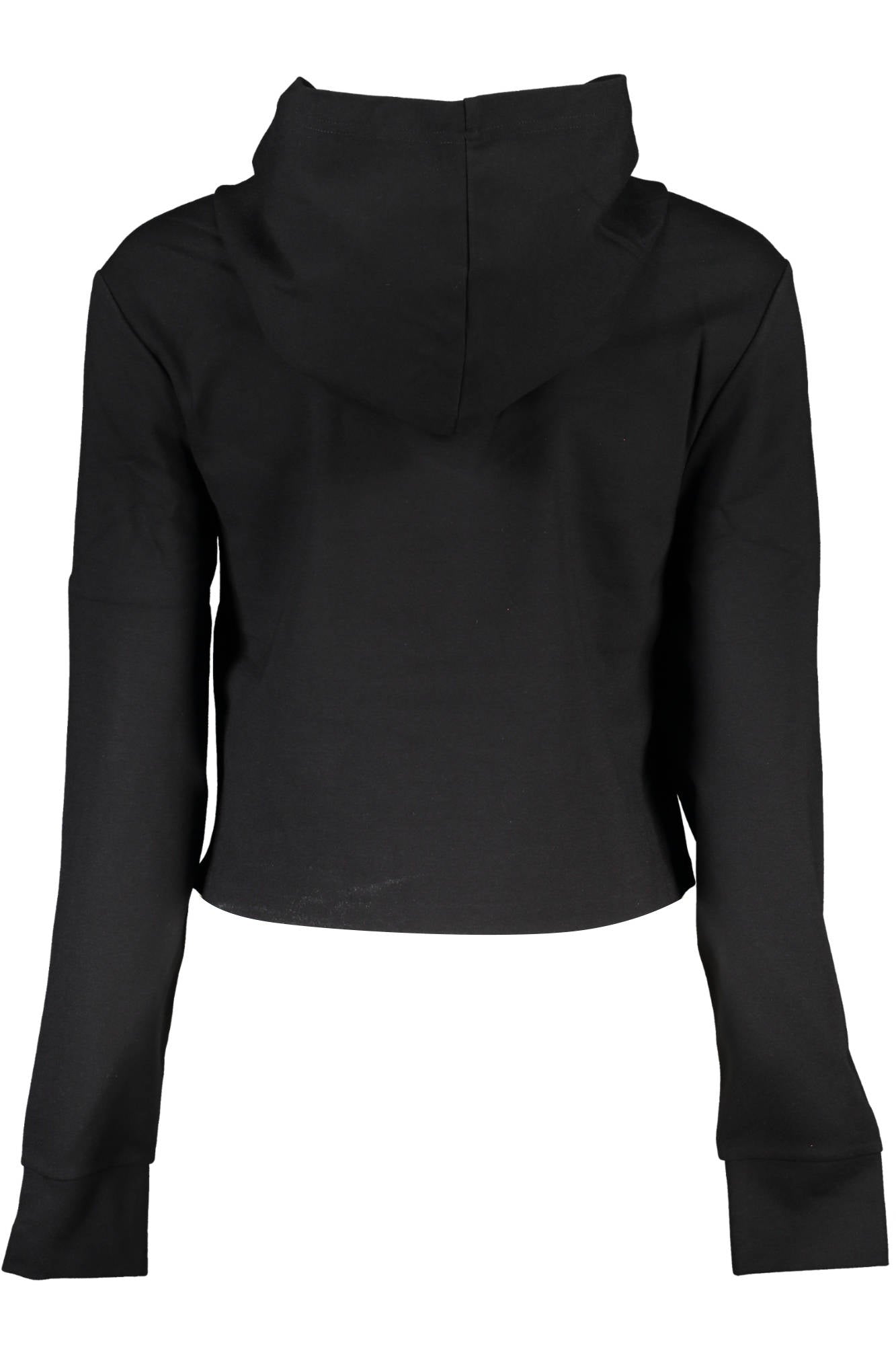 J20J219125_NERO_BEH – Damen Hoodie – Schwarz, Nachhaltig & Stilvoll mit Kontrastdetails – Größe: XL – Farbe: Nero
