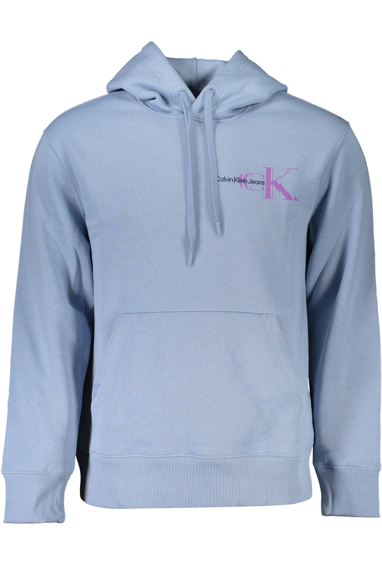 J30J322524_AZZURRO_DAR – Herren Sweatshirt Blau - Langarm Kapuzenpullover mit Logo-Druck – Größe: M, L – Farbe: Azzurro