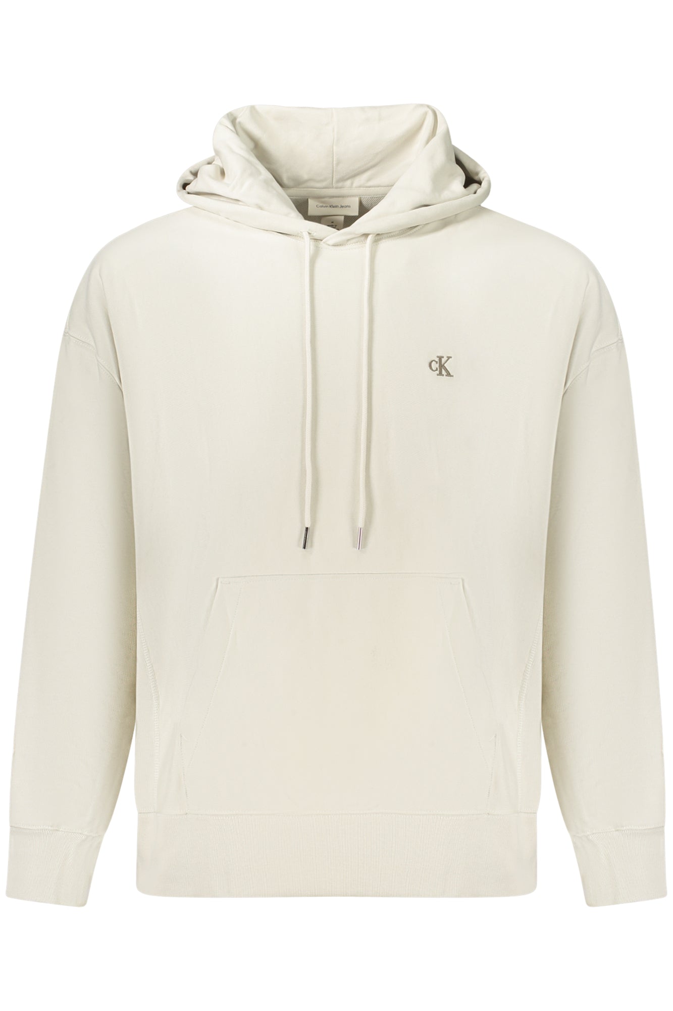 LV04RC278G_BE67U – Beiges Herren Kapuzenshirt mit Logo und Kängurutasche – Langarm – Größe: S, M, L, XL, 2XL – Farbe: Beige