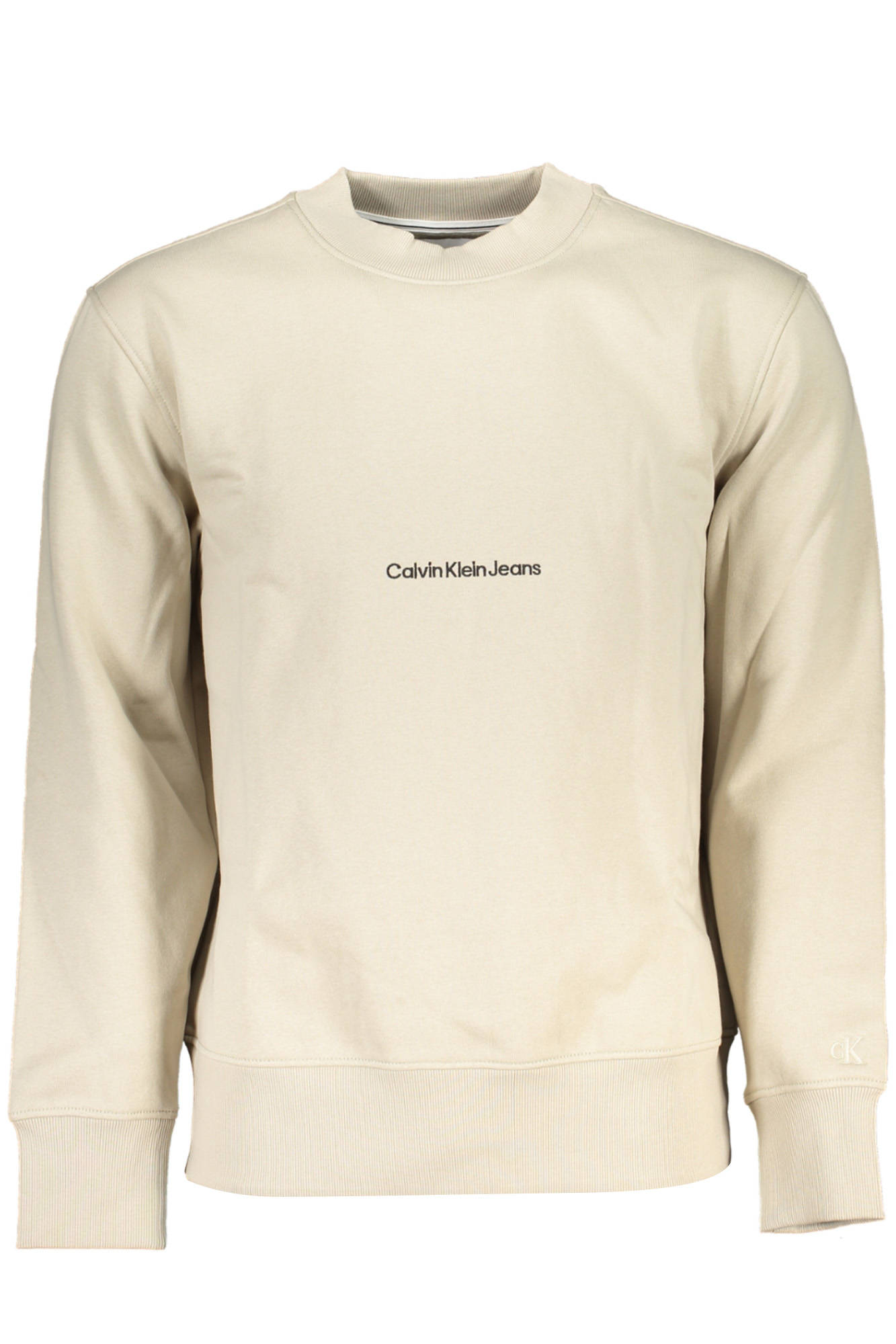 J30J324116_D1C00A0_BEIGEPED – CALVIN KLEIN FELPA SENZA ZIP UOMO BEIGE – Größe: S, XL, 2XL – Farbe: Beige