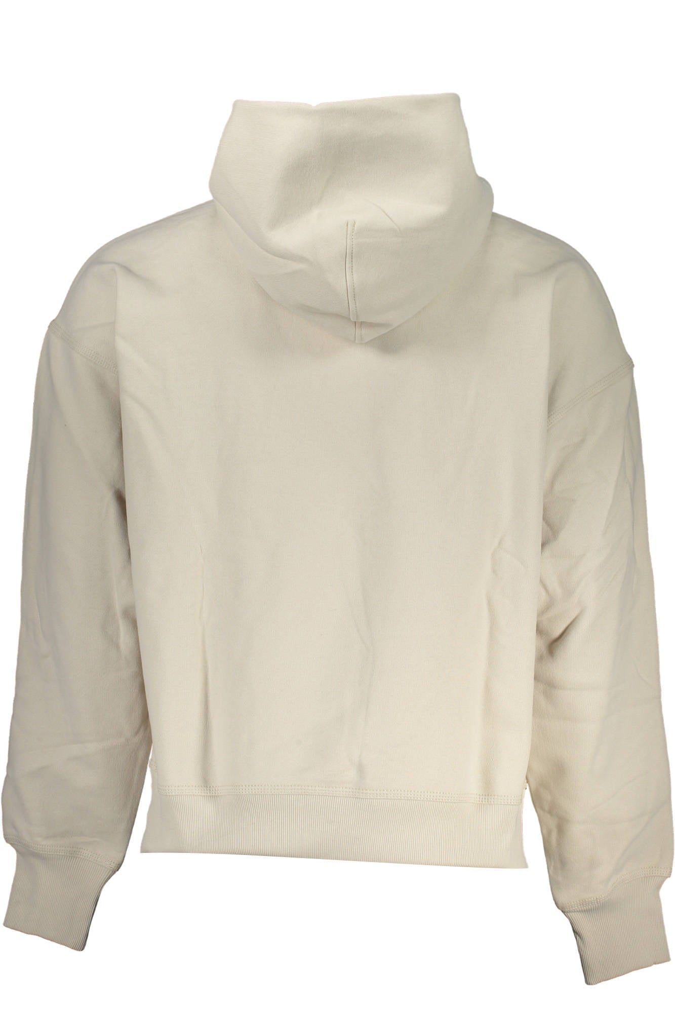 J30J323431_BEIGE_ACF – Herren Kapuzen-Sweatshirt Beige: Flauschig & Stickerei-Detail – Größe: S – Farbe: Beige