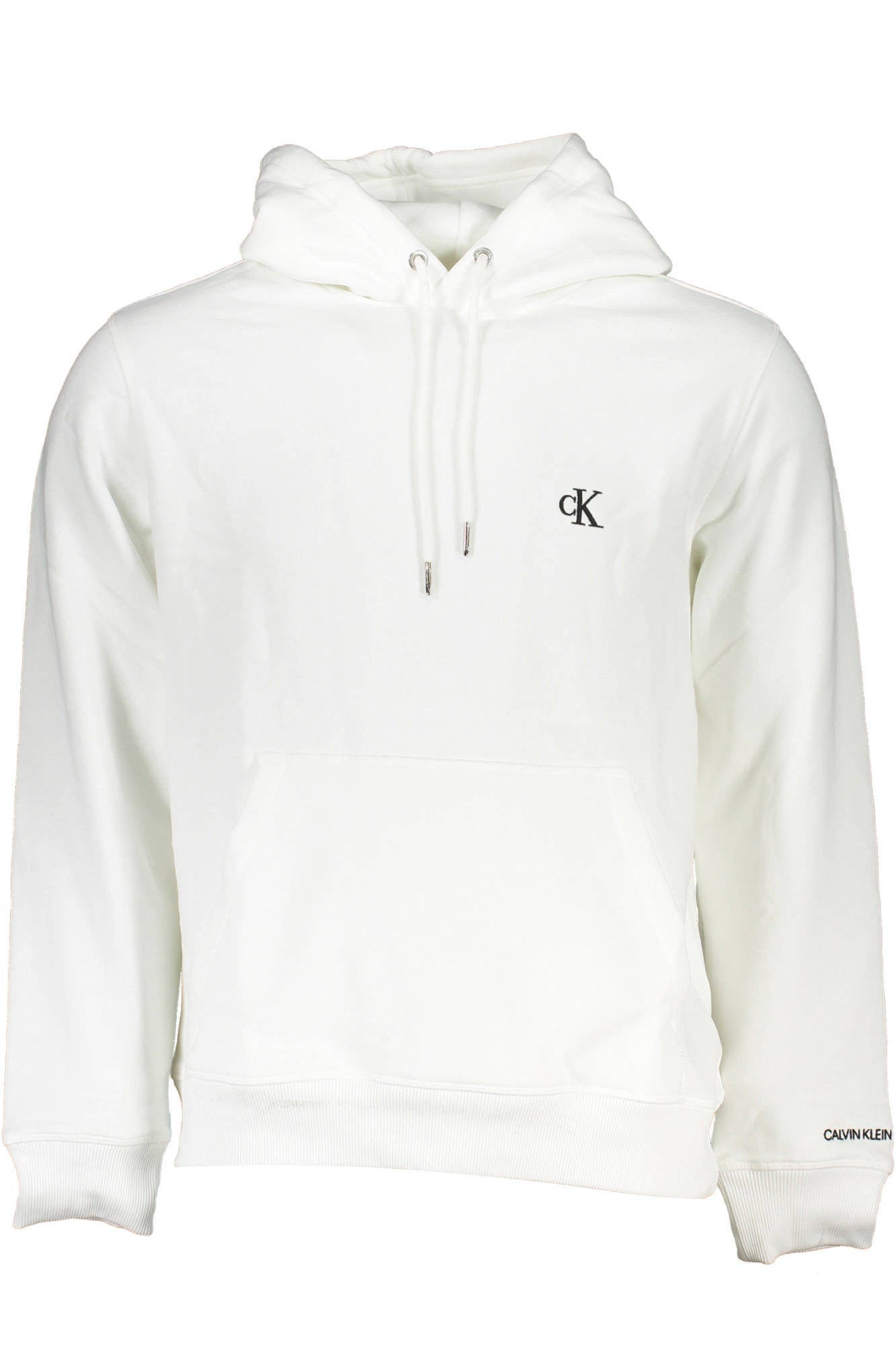 J30J315713_FDB93C6_BIANCOYAF – Weißes Herren-Sweatshirt mit Kapuze und Kängurutasche für Komfort – Größe: XL, 2XL, 3XL – Farbe: Bianco