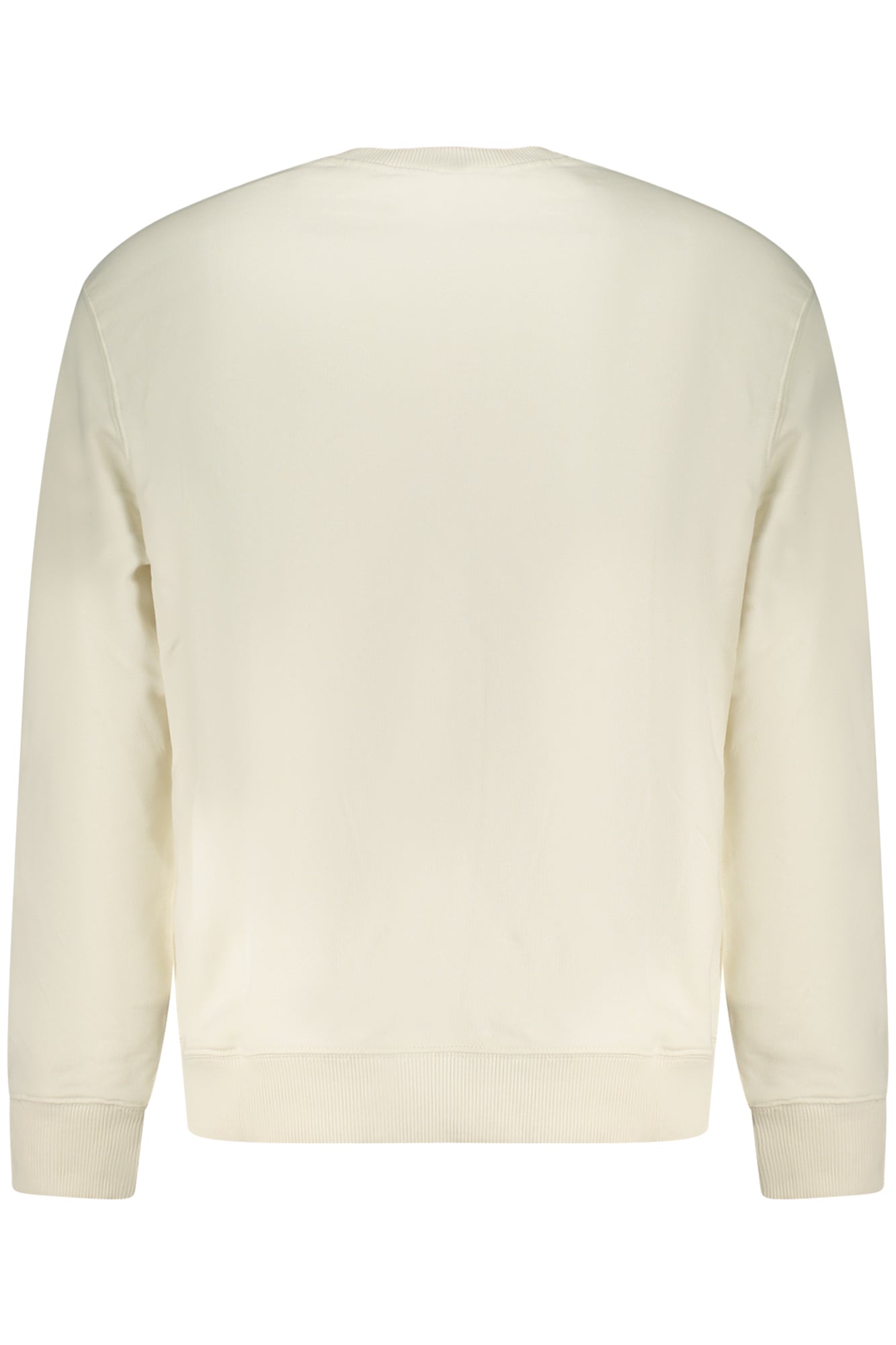 LV04RC296G_BIYAS – Weißes Herren-Sweatshirt: Langarm, Rundhals, Feine Stickerei – Größe: M, L, S, XL, 2XL – Farbe: Bianco