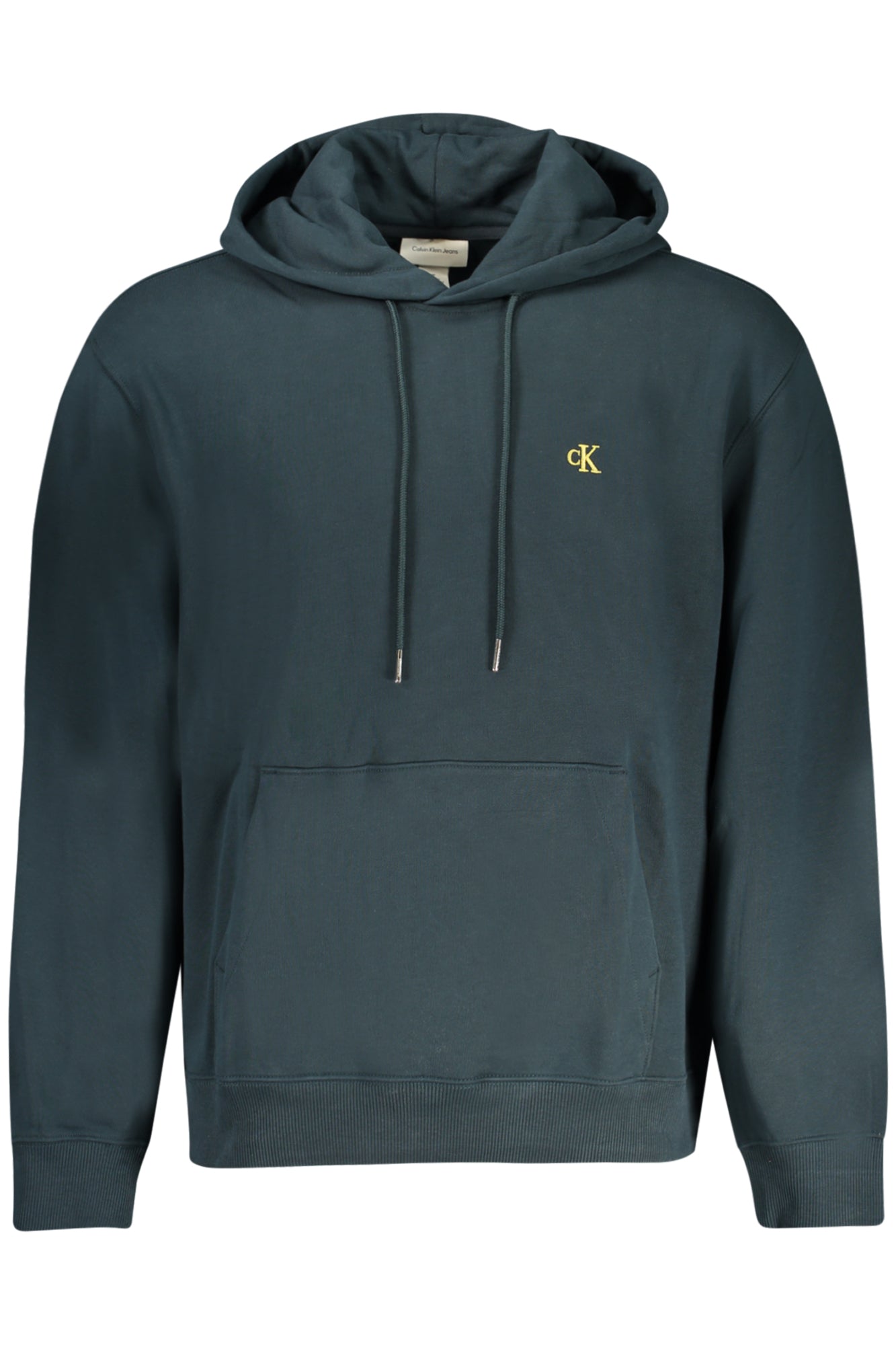 LV04RC297G_BLQQ5 – Blaues Herren-Kapuzen-Sweatshirt mit Stickerei & Kängurutasche – Größe: M, L, XL, S, 2XL – Farbe: Blu