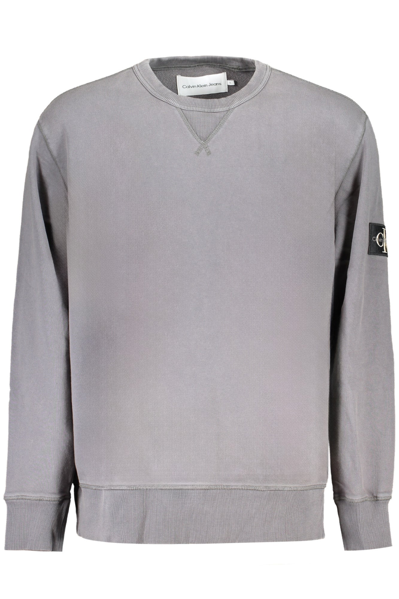 J30J325145_GRPT2 – CALVIN KLEIN FELPA SENZA ZIP UOMO GRIGIO – Größe: S, XL, 2XL, L – Farbe: Grigio
