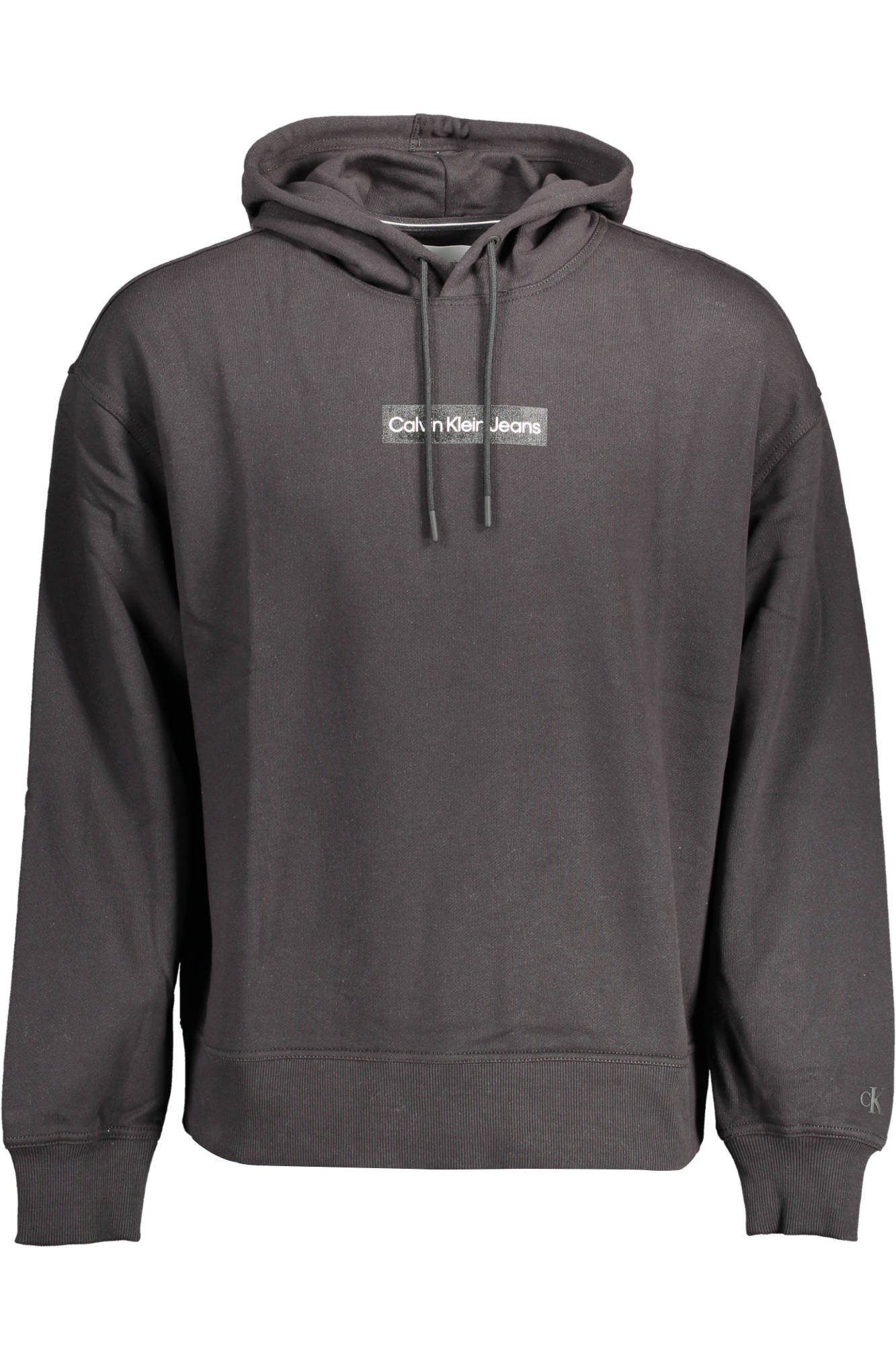J30J321905_NERO_BEH – Stylisches Herren Sweatshirt: Schwarzes Fleece mit Kapuze und Print – Größe: M, L, XL, 2XL – Farbe: Nero