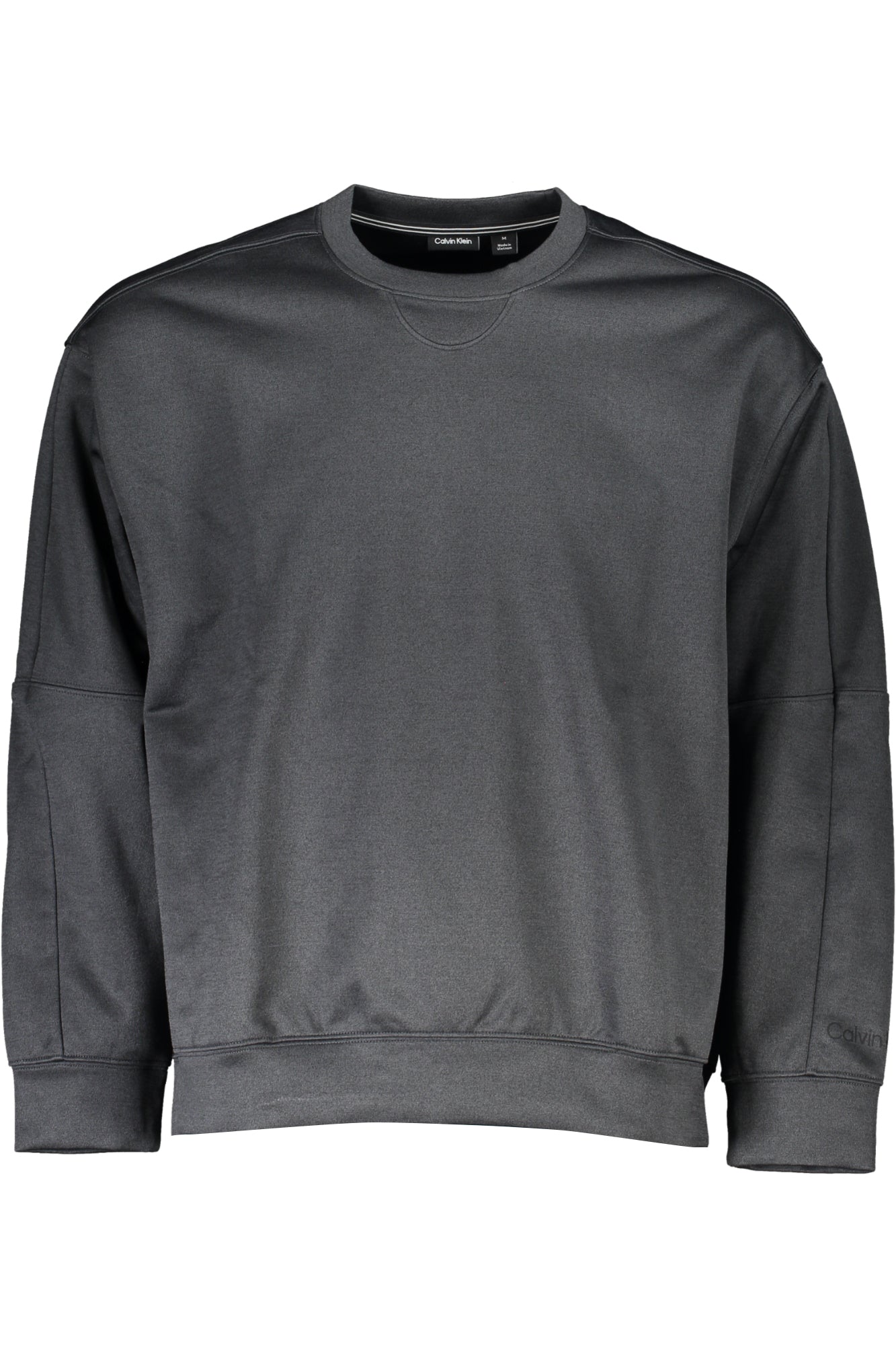 00GMF3W313_NEBAE – Schwarzes Herren-Sweatshirt: Langarm, sportlich, rundhals, Taschen – Größe: S, M, L, XL – Farbe: Nero