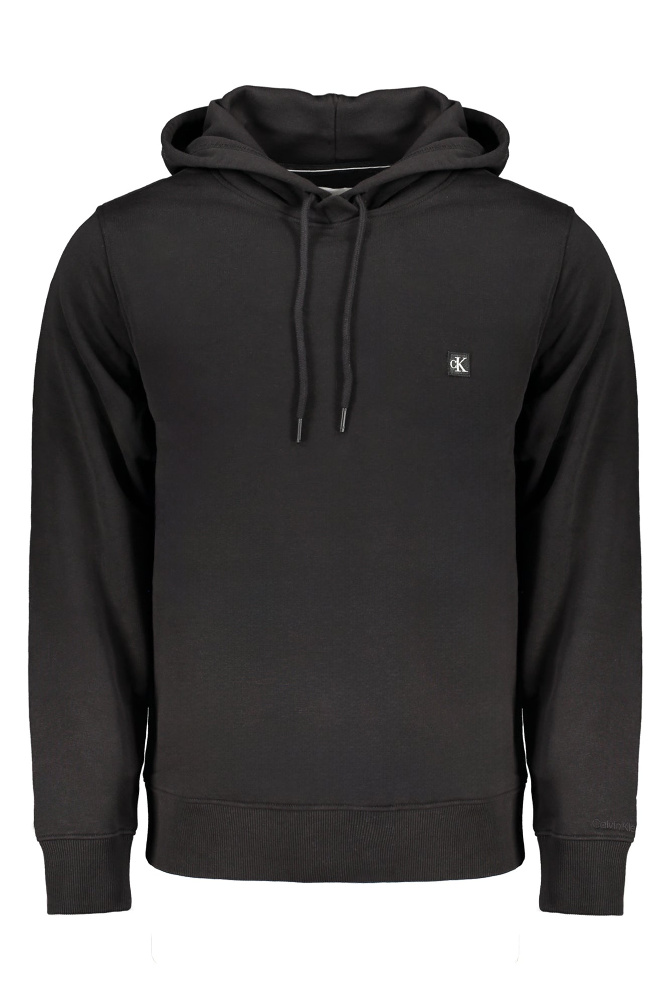 J30J325149_NEBEH – Herren-Sweatshirt aus Baumwolle, Schwarz, mit Kapuze & Applikation – Größe: S, M, L, XL, 2XL – Farbe: Nero