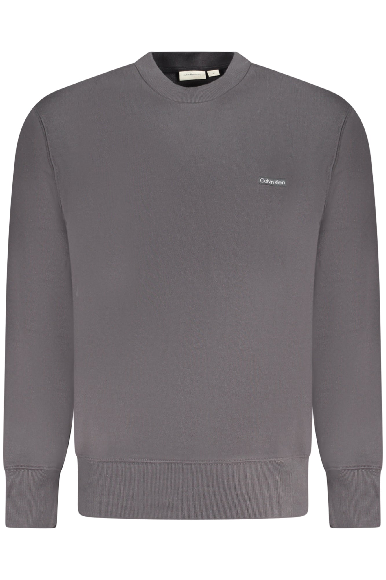 J30J327530_NEBA1 – Schwarzes Herren-Sweatshirt: Langarm, Rundhals, Applikation, Bio-Baumwolle – Größe: S, M, L, XL, 2XL – Farbe: Nero