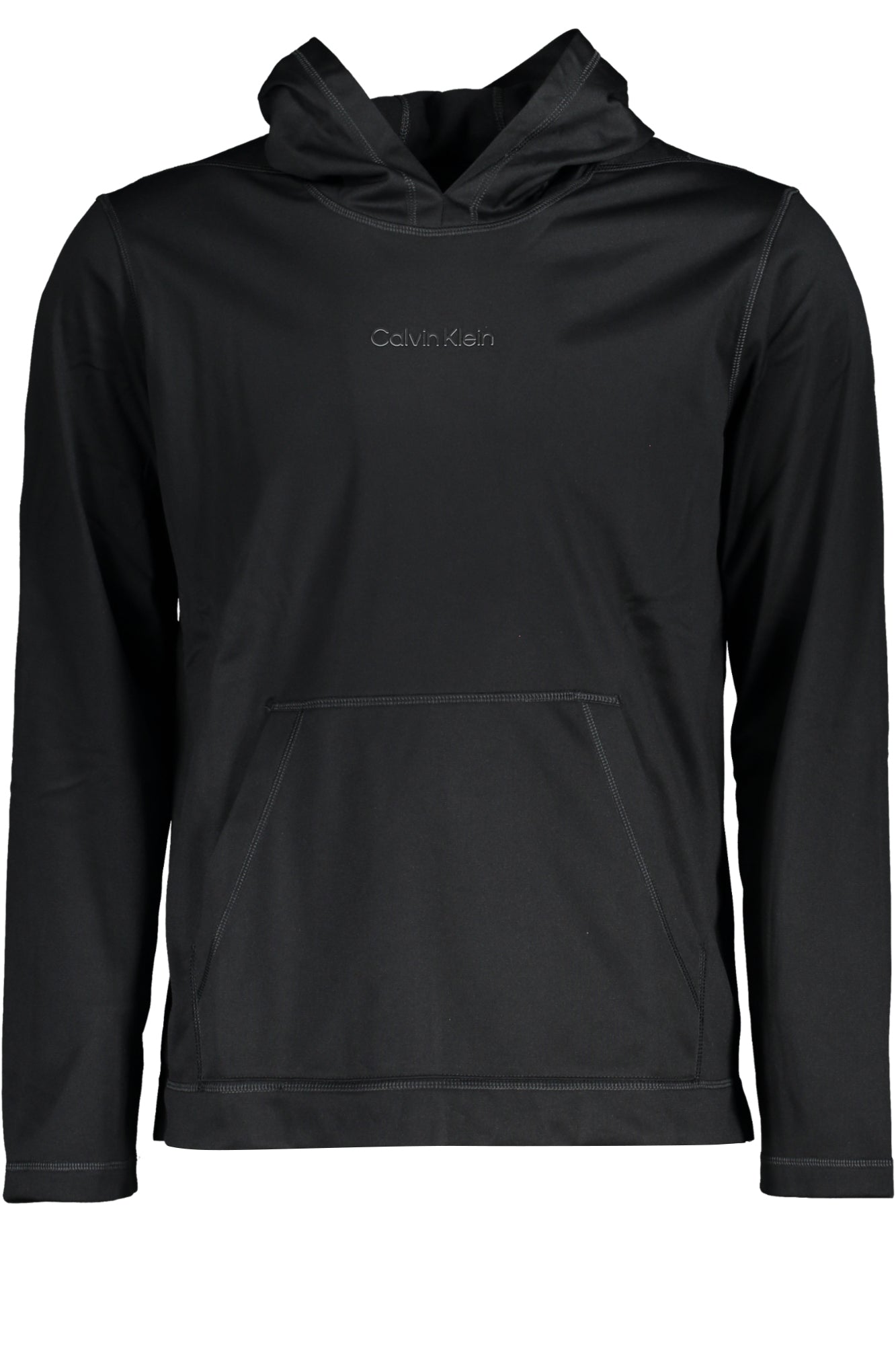 00GMS4W328_NEBAE – CALVIN KLEIN FELPA SENZA ZIP UOMO NERO – Größe: S, M, L, XL, 2XL – Farbe: Nero