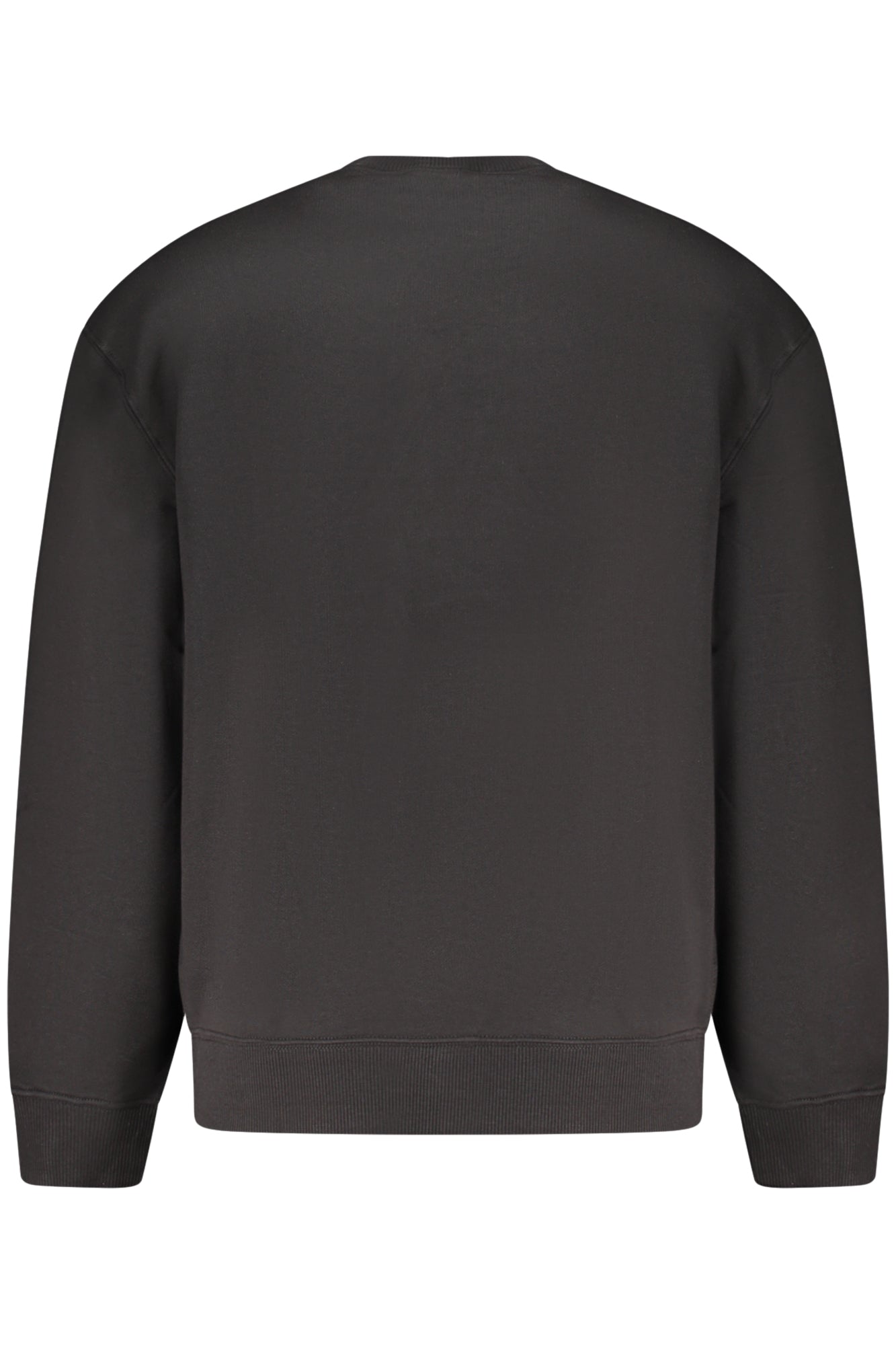 LV04RD242G_NEUB1 – Stilvolles Herren-Sweatshirt: Schwarz, Rundhals, Angeraut, Logo-Detail – Größe: M, S, L, XL, 2XL – Farbe: Nero
