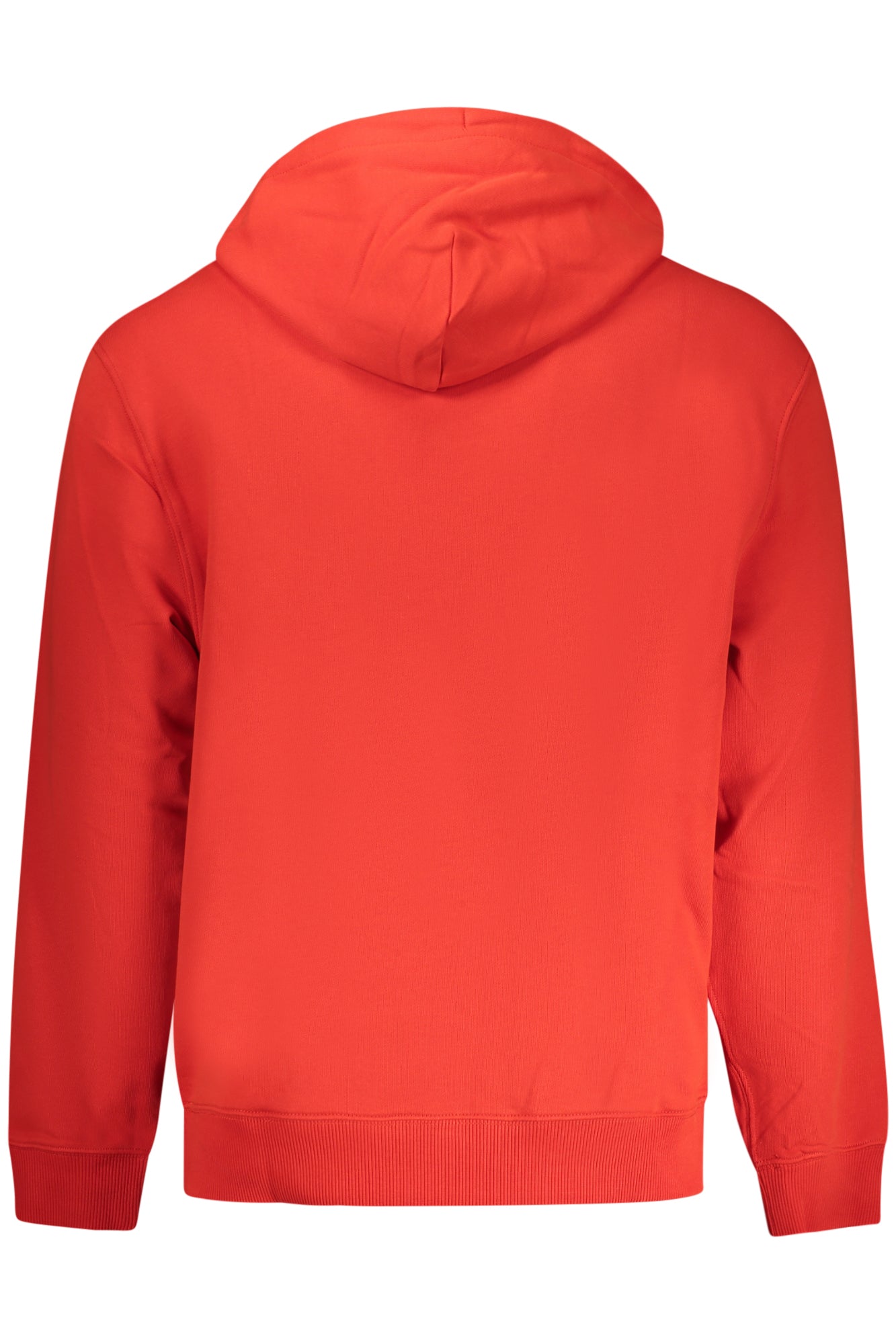LV04RC297G_ROVMT – Rotes Herren Sweatshirt: Komfort & Stil mit Stickerei & Kängurutasche – Größe: M, S, L, XL, 2XL – Farbe: Rosso