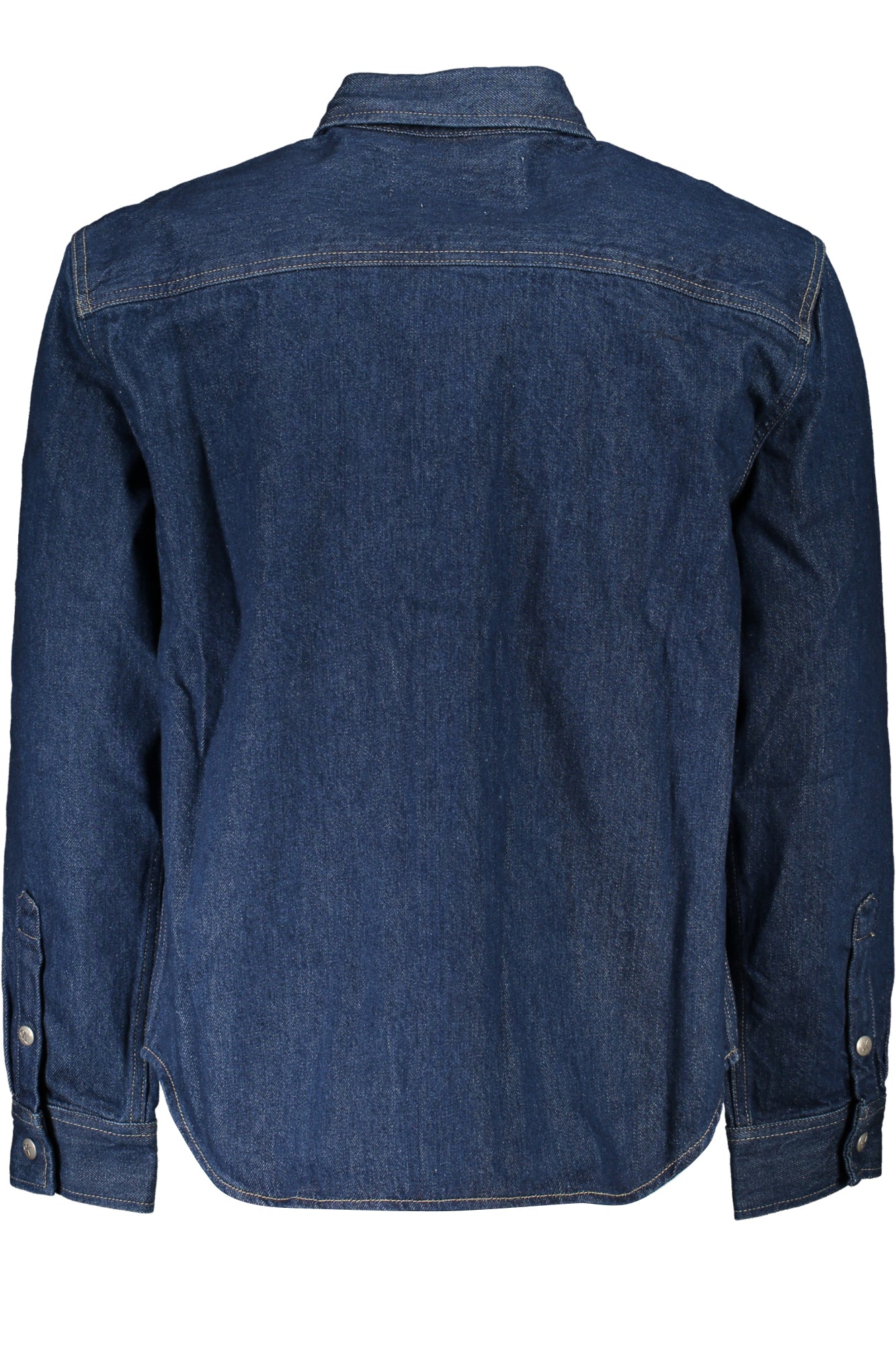 J30J323908_BLIAP – Herren-Sportjacke Blau: Regular Fit Jeansjacke mit Druckknöpfen – Größe: S, M, 2XL – Farbe: Blu