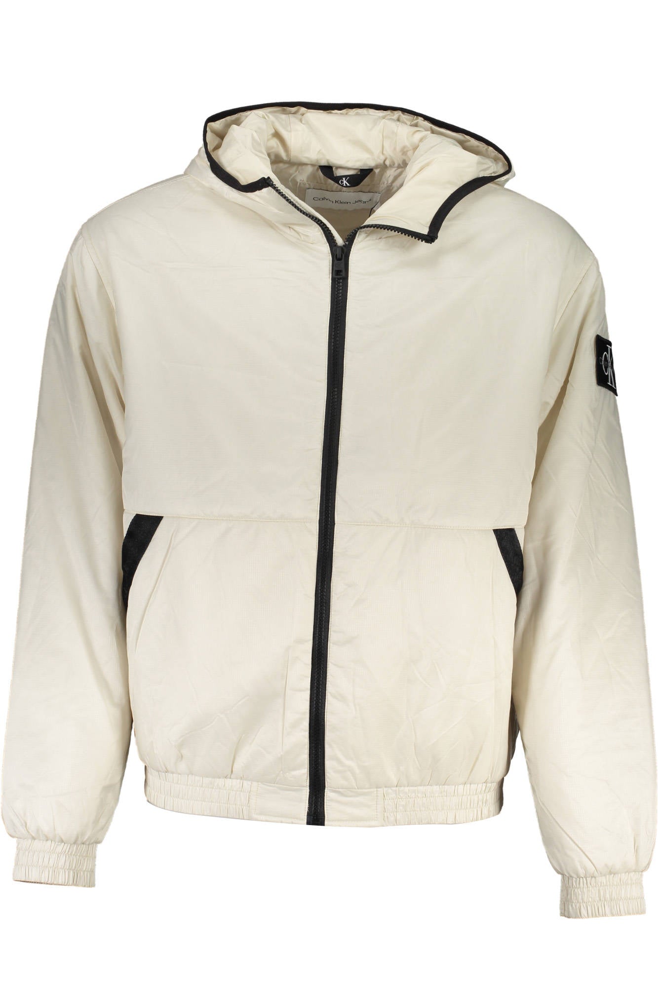 J30J323462_BEIGE_ACF – Beige Herrenjacke mit Kapuze aus recyceltem Polyester - Stil & Komfort – Größe: S, M, L, XL, 2XL – Farbe: Beige