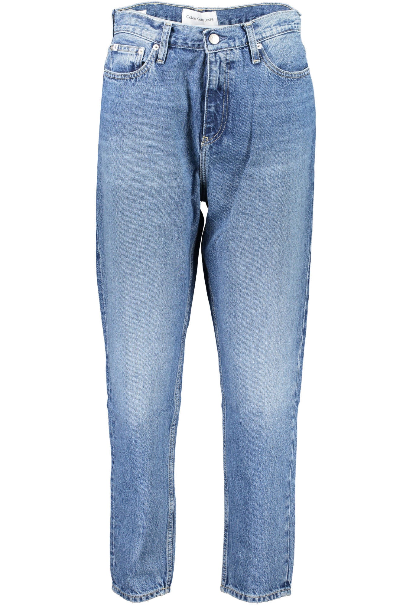 J20J221682_AZZURRO_1A4-28 – Nachhaltige Damen Mom-Jeans Blau mit 5 Taschen und Logodetail – Größe: 25 L28, 26 L28, 27 L28, 28 L28, 29 L28 – Farbe: Azzurro