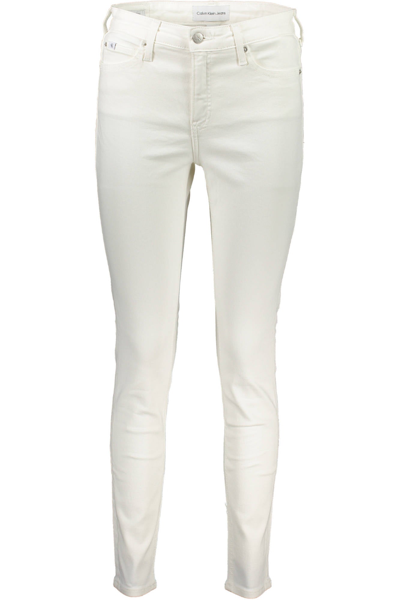 J20J220618_BIANCO_1AA – Weiße Skinny Jeans für Damen: Stilvolle 5-Taschen-Mode mit Applikation – Größe: 25, 26, 27, 28, 29, 30 – Farbe: Bianco