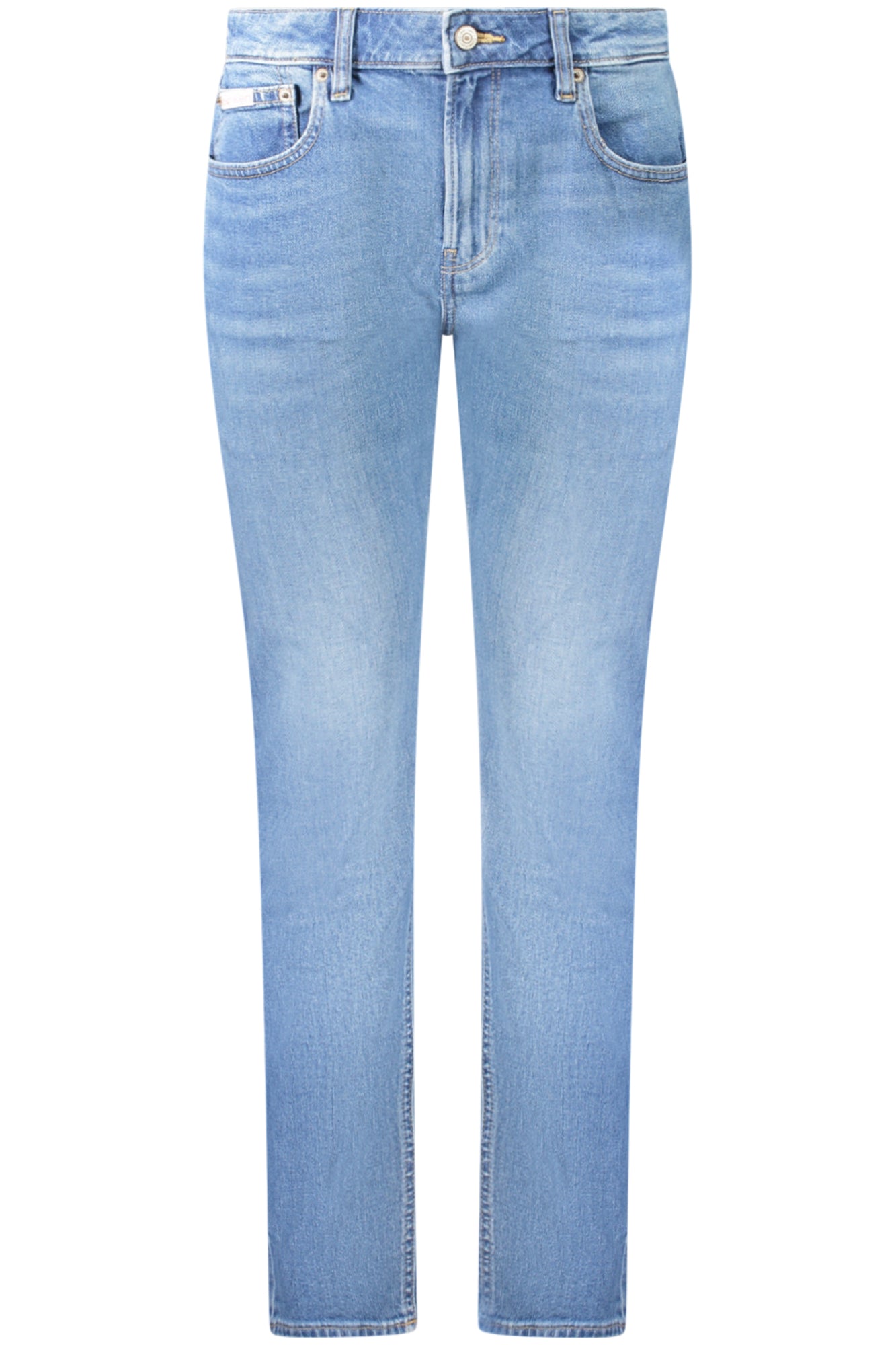 LV047C779G_BLYCC – Damen Slim Jeans in Blau - Mittlere Leibhöhe mit Wasch-Effekt – Größe: 26, 27, 28, 29, 30, 25 – Farbe: Blu