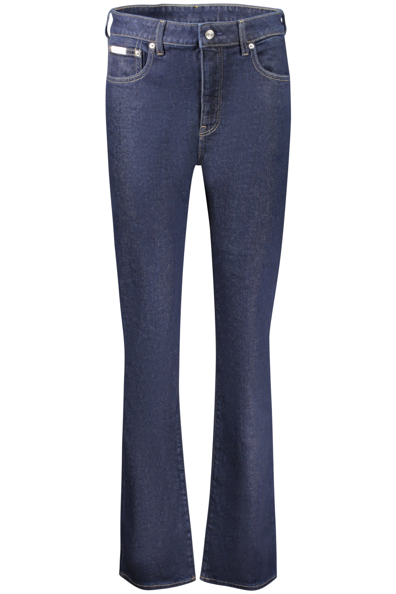 LV047D732G_BLN8D – Stylische Damen Skinny Bootcut Jeans in Blau mit 5 Taschen – Größe: 25, 26, 27, 28, 29, 30, 31, 32 – Farbe: Blu