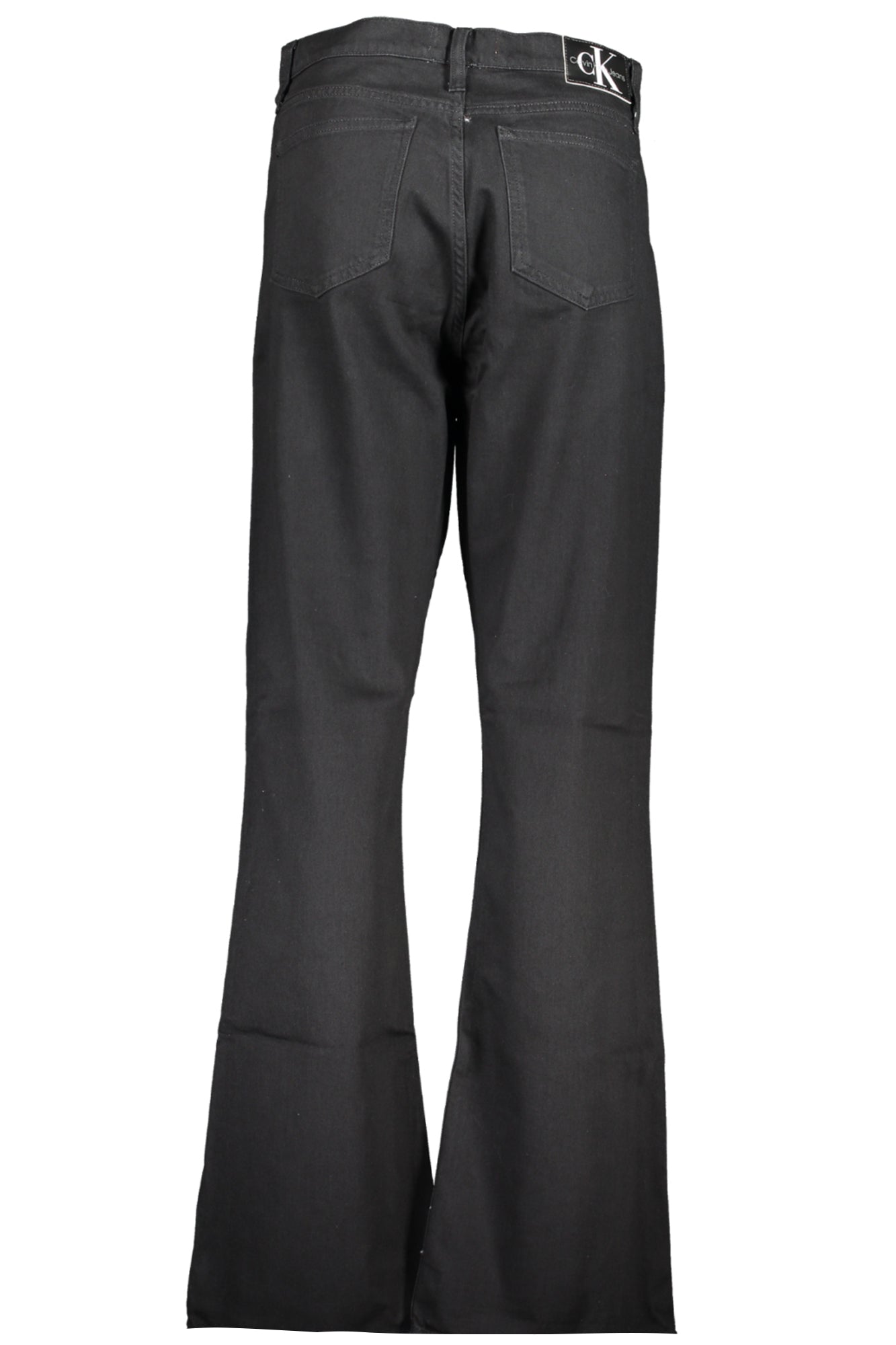 J20J222209_NE1BY – Damen Schwarze Bootcut Jeans: Bio-Baumwolle, 5 Taschen, Logo-Detail – Größe: 30L32, 31L32 – Farbe: Nero