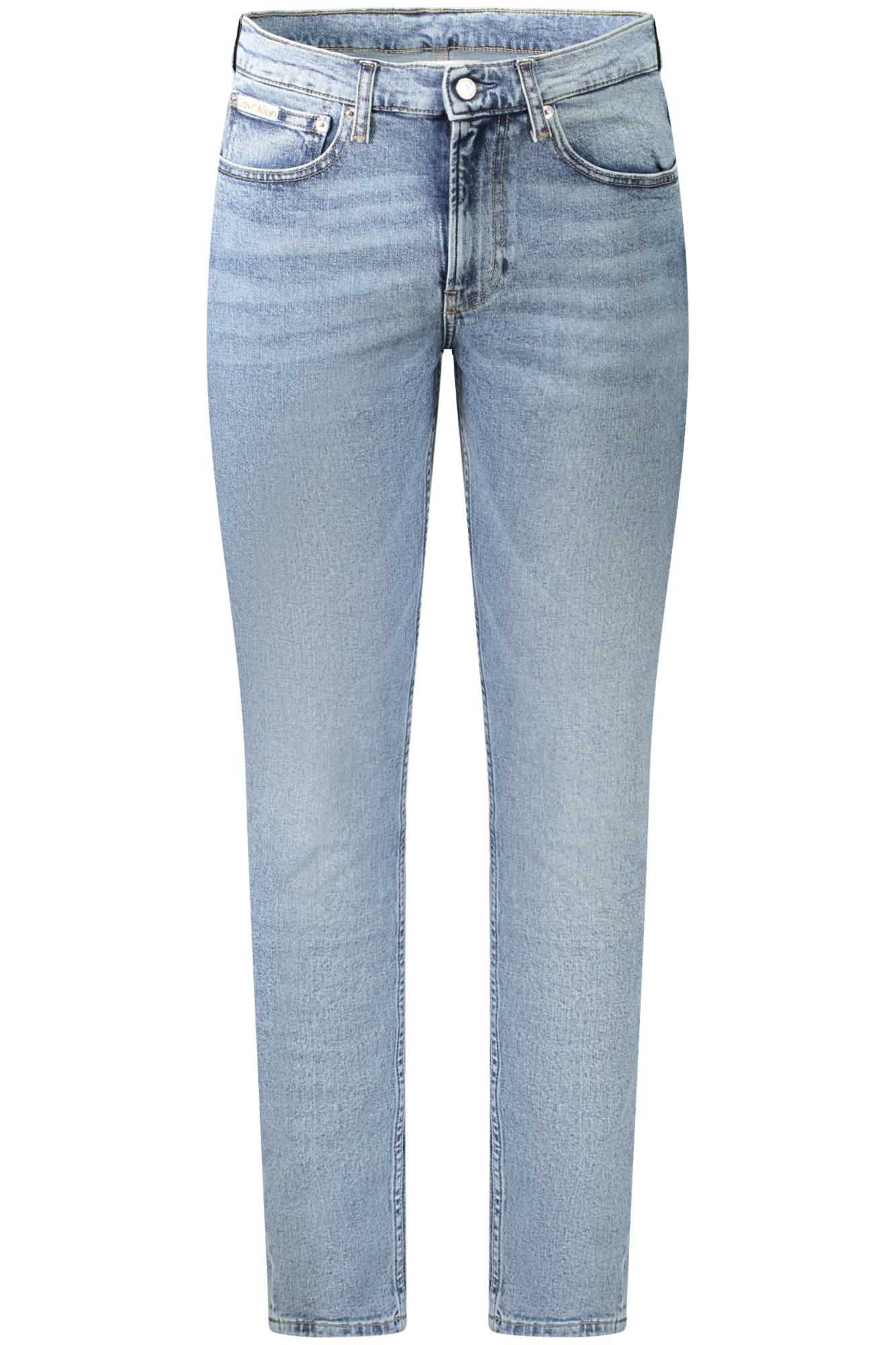 J30J326522_AZ1AA – Herren Slim Taper Jeans Blau – Ausgewaschener Look mit Logo-Details – Größe: 28L32, 29L32, 30L32, 31L32, 32L32, 33L32, 34L32, 36L32, 38L32 – Farbe: Azzurro