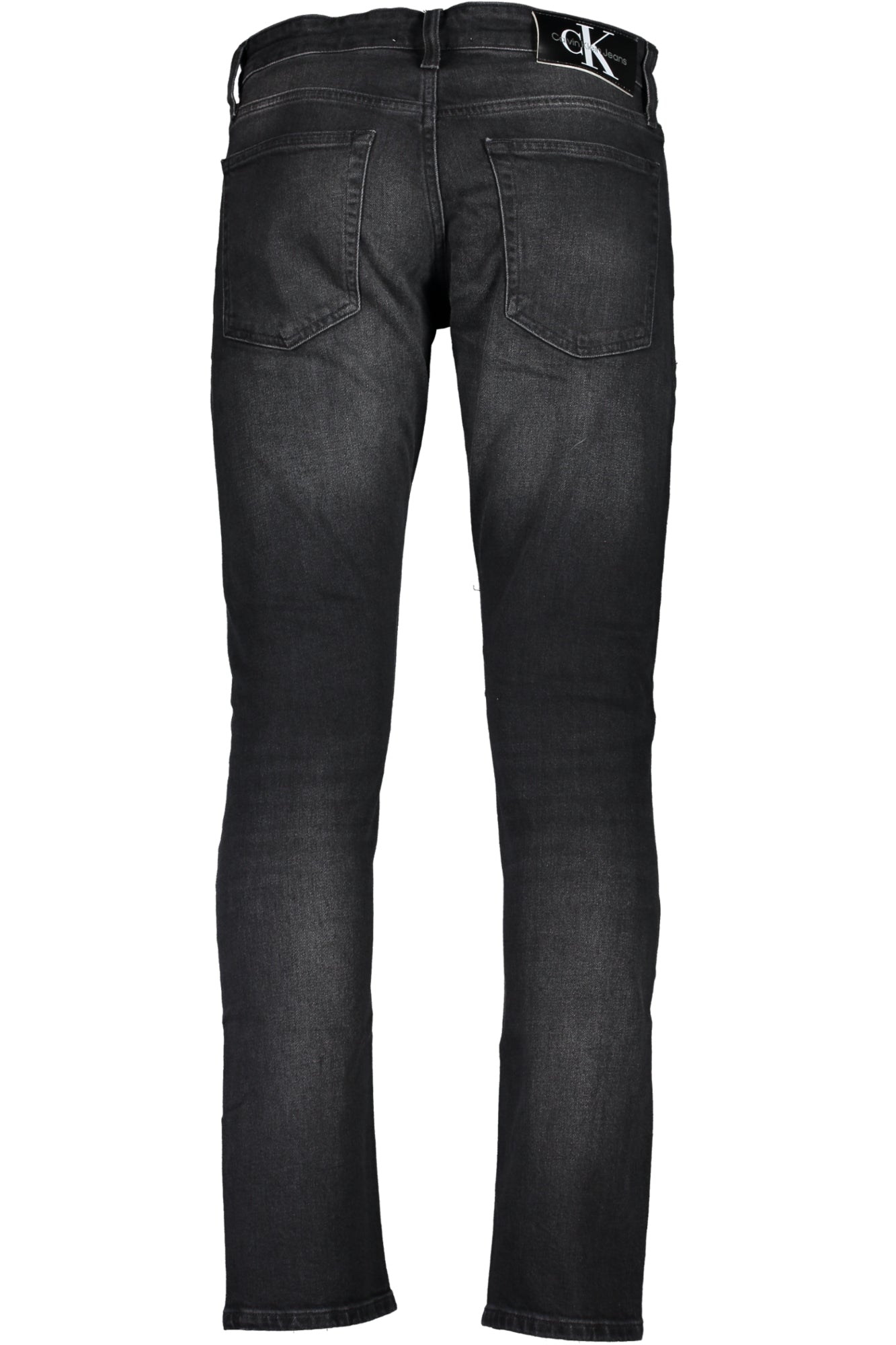 J30J323858_NE1BY – Schwarze Slim Fit Herren Jeans mit Logo und Auswaschungseffekt – Größe: 28L32, 30L32, 31L32, 32L32, 33L32, 34L32, 36L32, 38L32 – Farbe: Nero