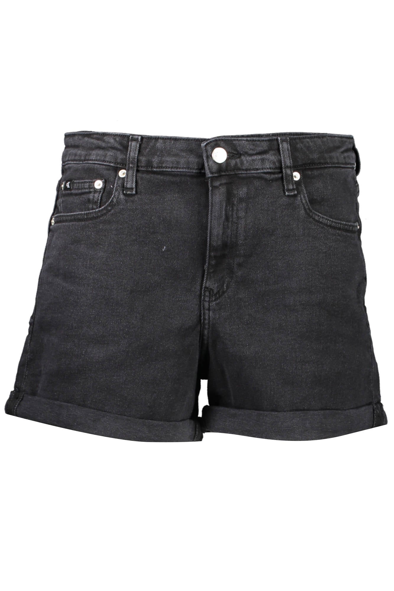 J20J220645_NERO_1BY – Kurze Damen Jeans Schwarz - Mittlere Leibhöhe mit Recycling-Baumwolle – Größe: 30, 31 – Farbe: Nero