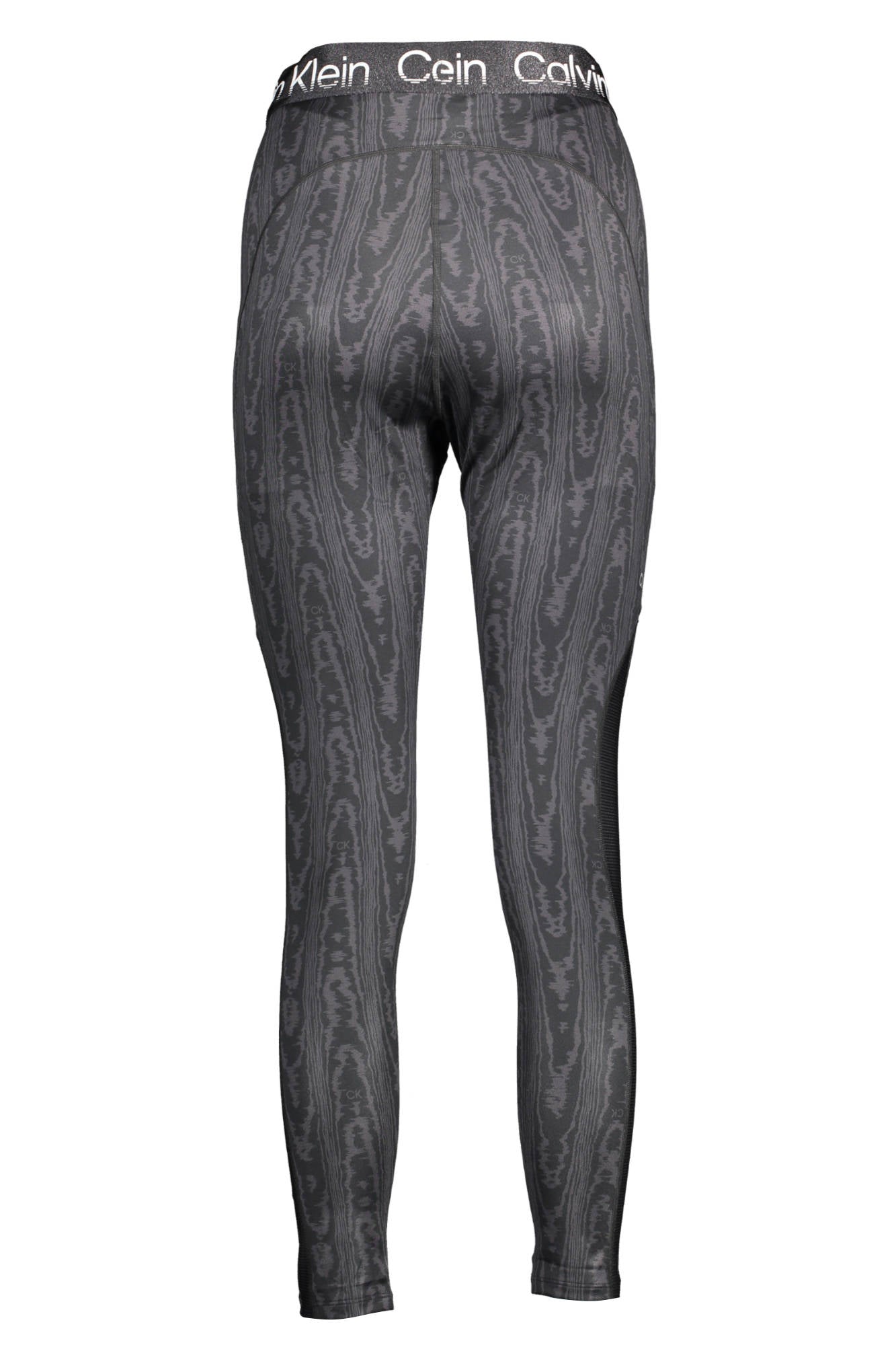 00GWS2L602_NERO_14E – Umweltfreundliche schwarze Leggings für Damen mit Logo und Print. – Größe: XL – Farbe: Nero