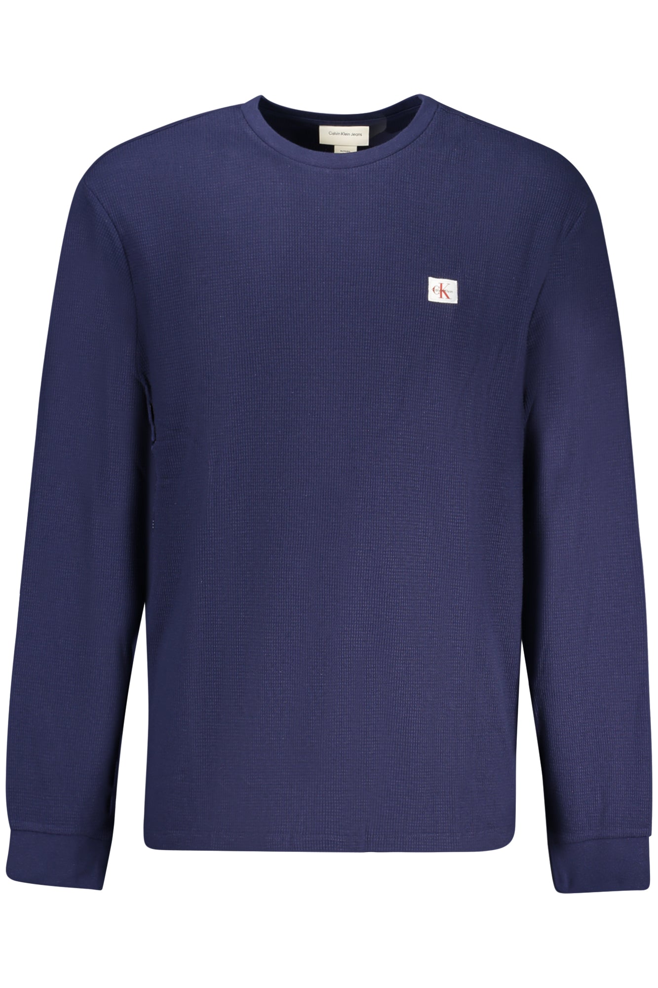 LV040EM217_BLWFW – Stylischer Herren Pullover Blau mit Applikation und Rundhalsausschnitt – Größe: M, XL, 2XL, L, S – Farbe: Blu
