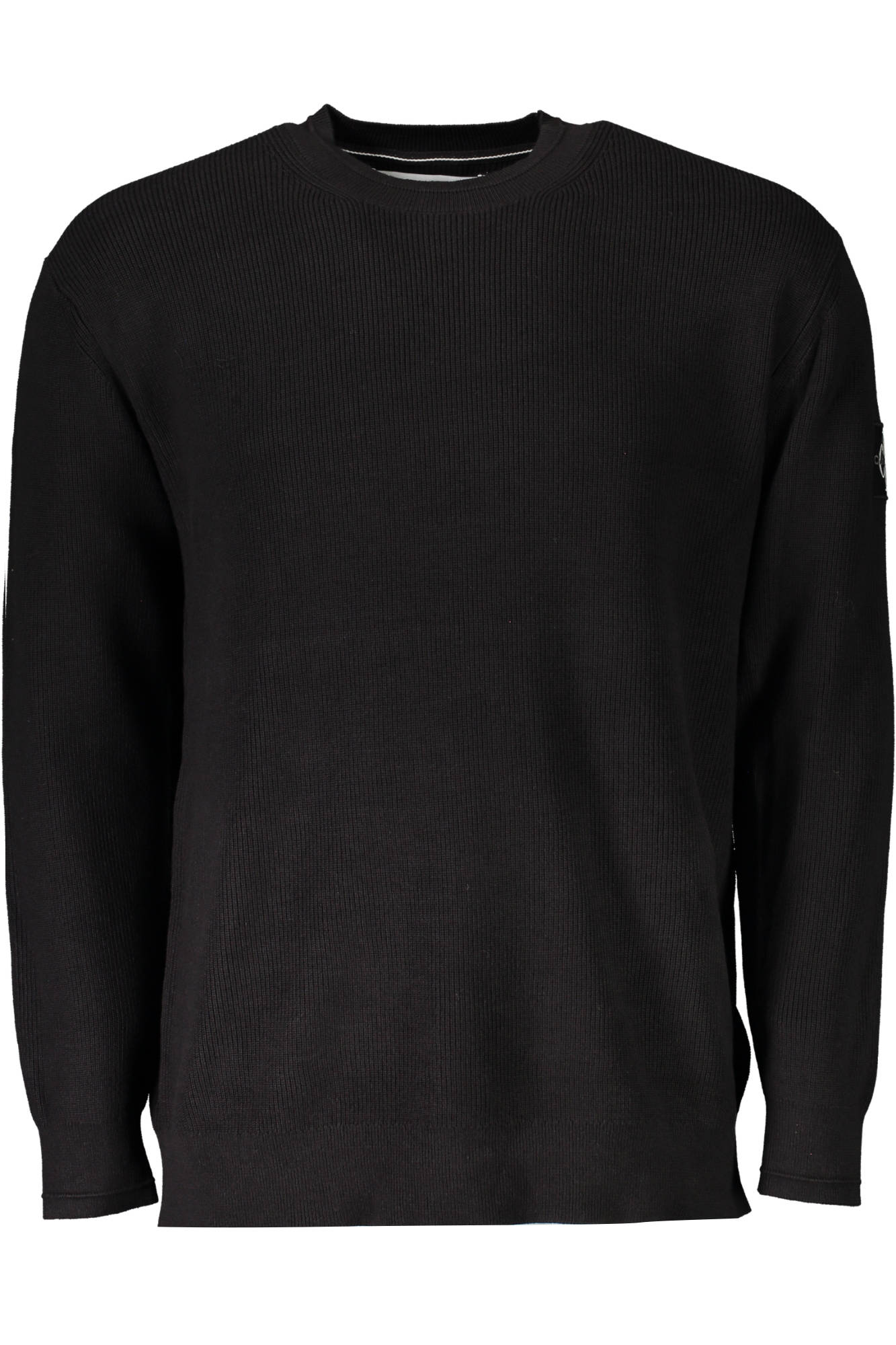 J30J322619_NERO_BEH – Herren Pullover Schwarz: Langarmshirt aus 100% Baumwolle mit Logo – Größe: M, L, XL, 2XL – Farbe: Nero