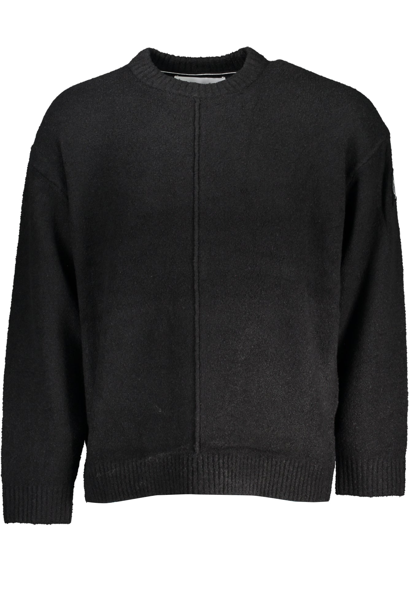 J30J323983_NEBEH – Stylischer Herrenpullover in Schwarz – Langarmshirt mit Kontrastdetails – Größe: S, M, XL – Farbe: Nero