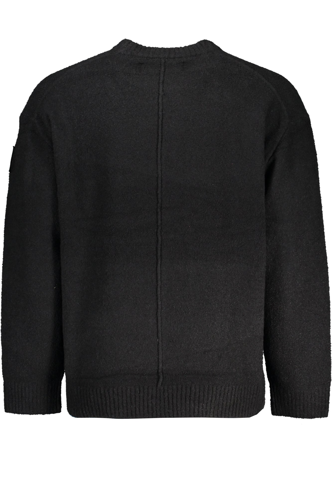 J30J323983_NEBEH – Stylischer Herrenpullover in Schwarz – Langarmshirt mit Kontrastdetails – Größe: S, M, XL – Farbe: Nero