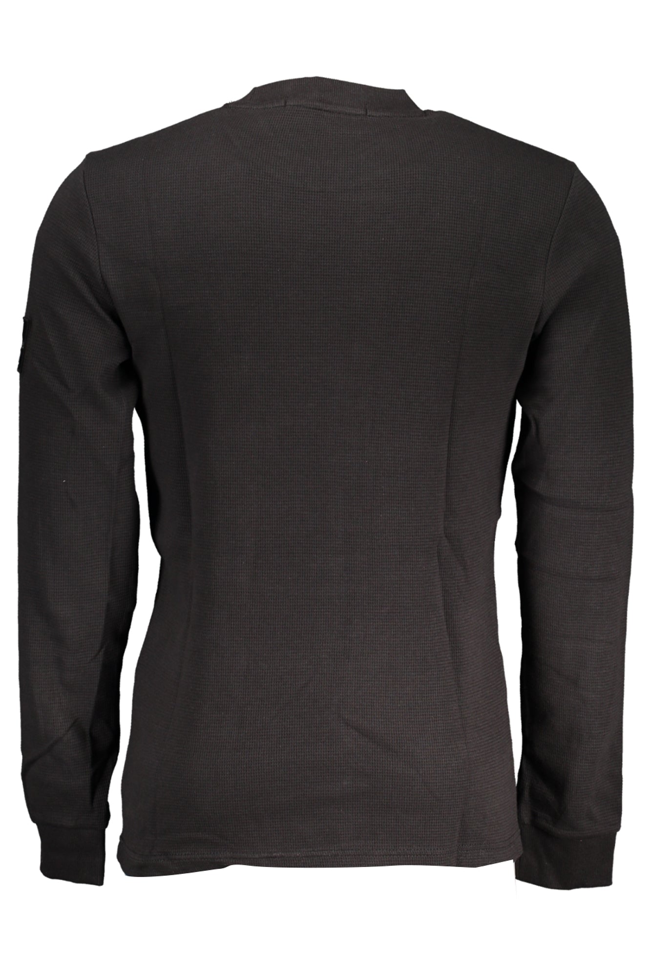 J30J316610_36527A6_NEROBEH – Eleganter Herrenpullover in Schwarz mit Rundhalsausschnitt und Applikation – Größe: XS, S, M, L, XL – Farbe: Nero