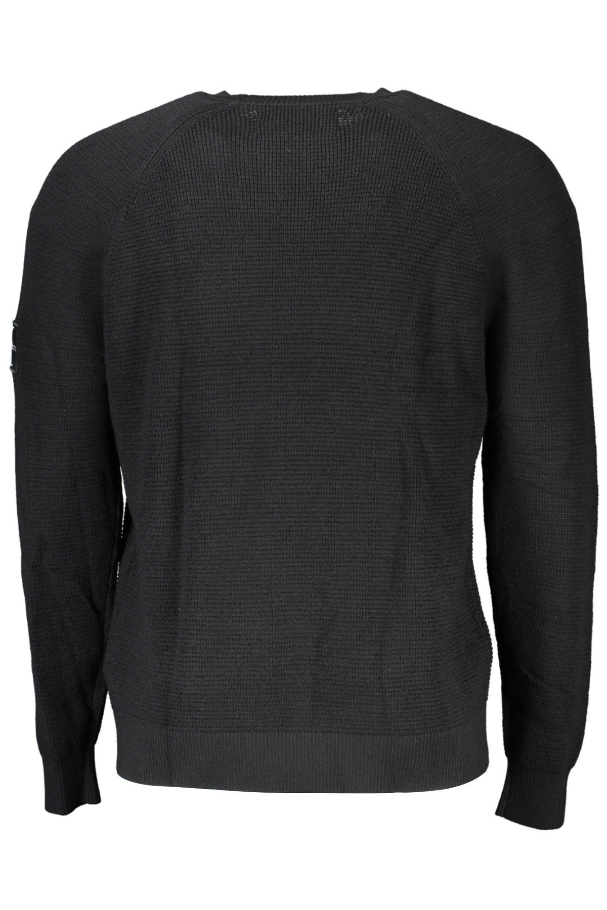 J30J325092_B12C147_NEROBEH – Herren Pullover Schwarz mit Rundhals und Logo-Applikation – Größe: S, M, L, XL, 2XL – Farbe: Nero